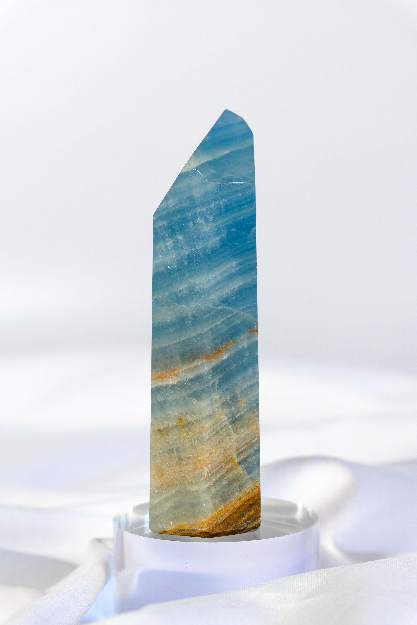 Blue Onyx Tower Healing Crystal.
