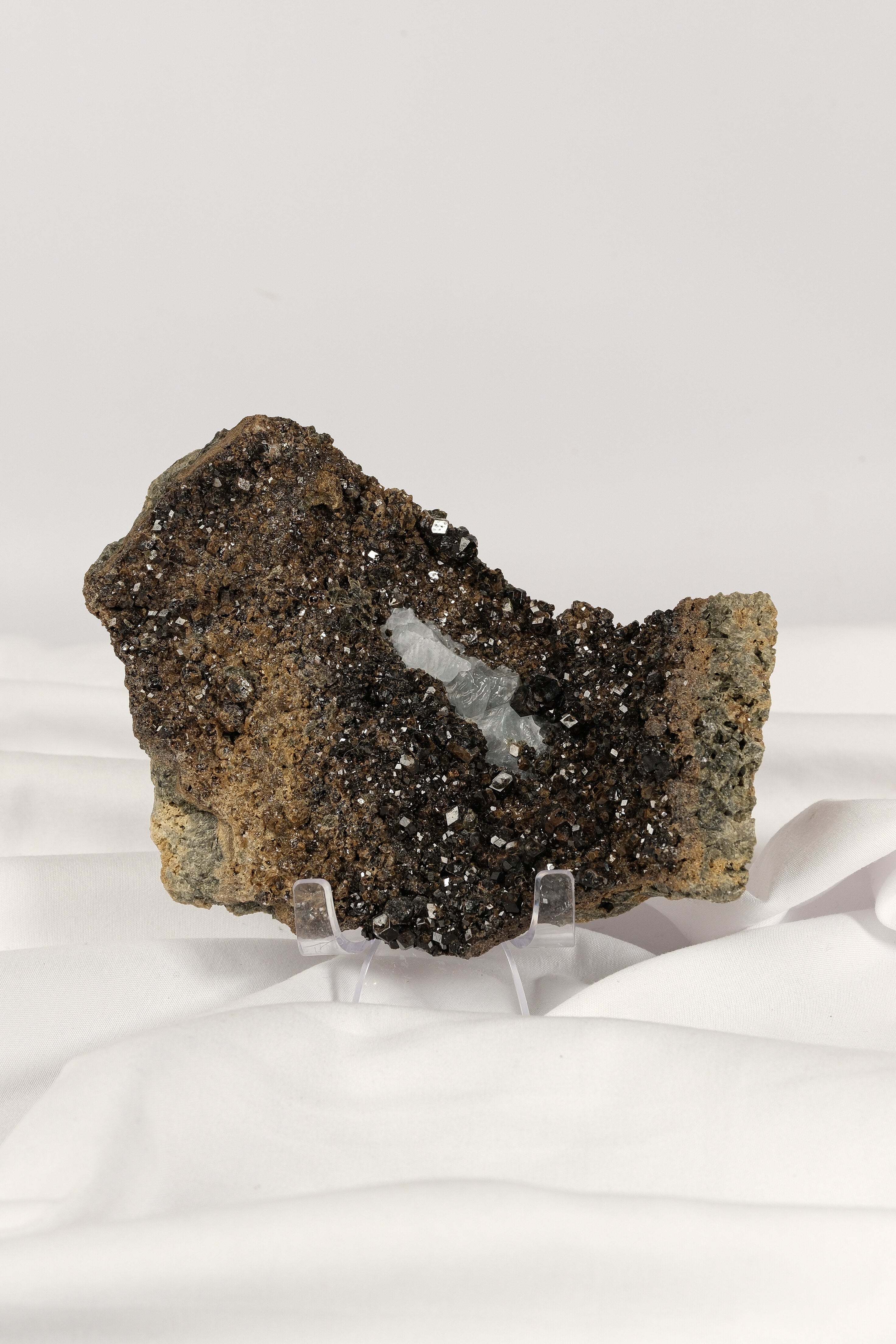 Melanite Garnet Cluster