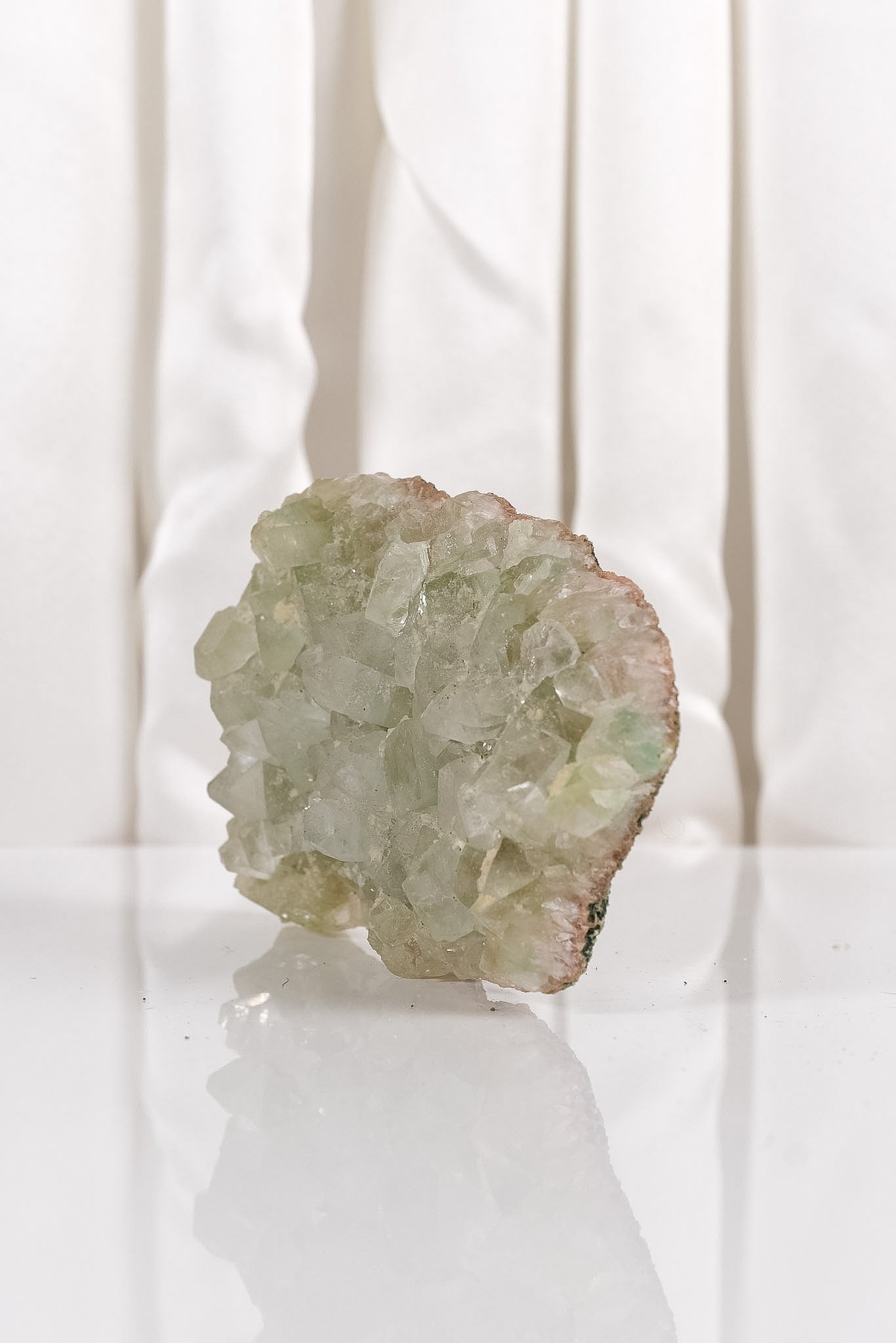 Sugar Coated Green Apophyllite Cluster