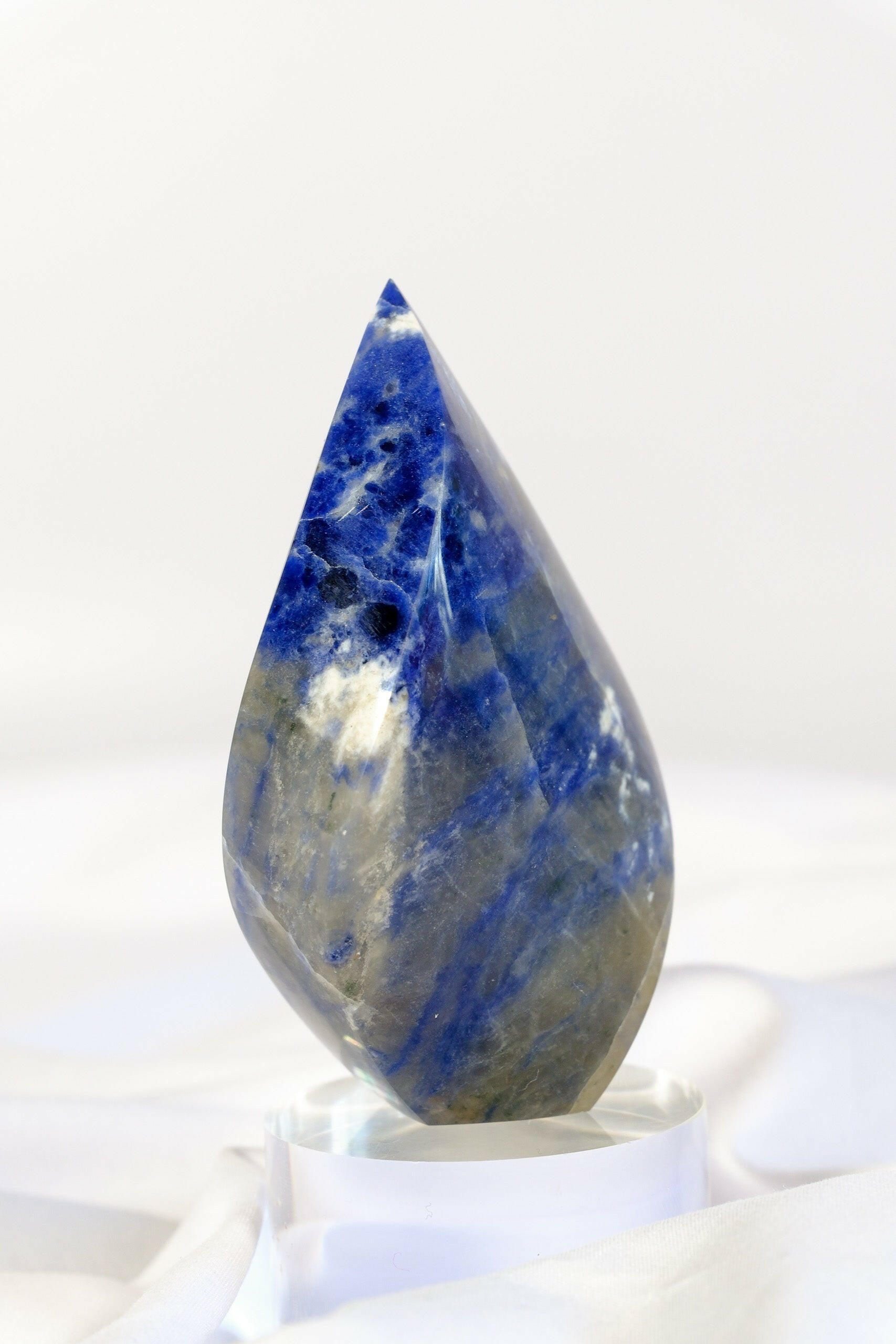Sodalite Flame Healing Crystal.