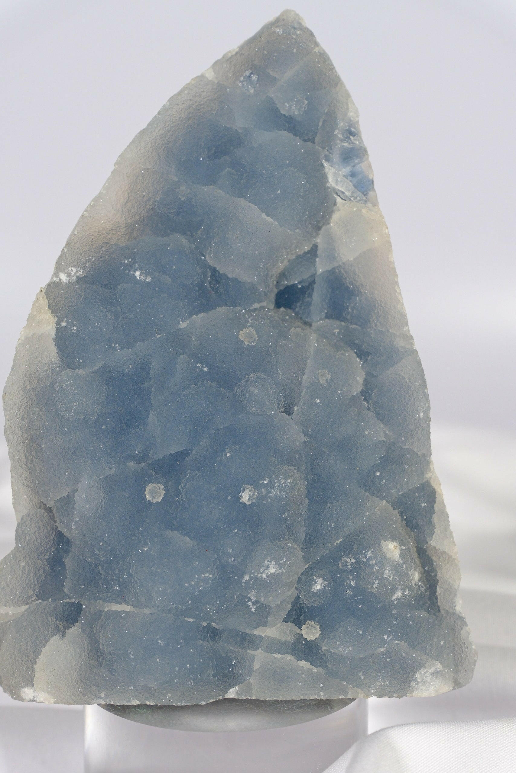 Botryoidal Blue Chalcedony Cutbase Healing Crystal.