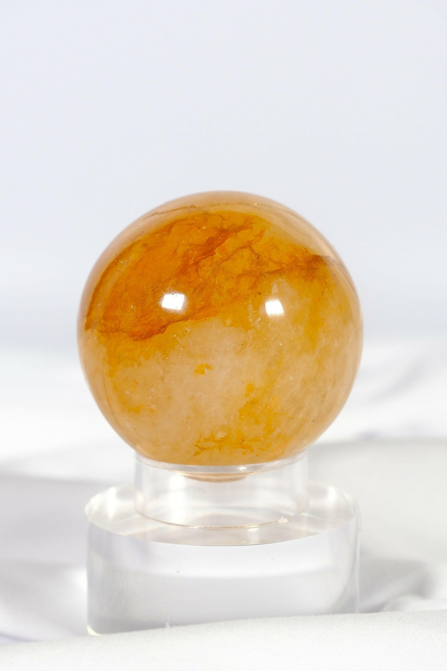 Golden Healer Sphere Healing Crystal.