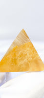 Golden Healer Pyramid Healing Crystal.
