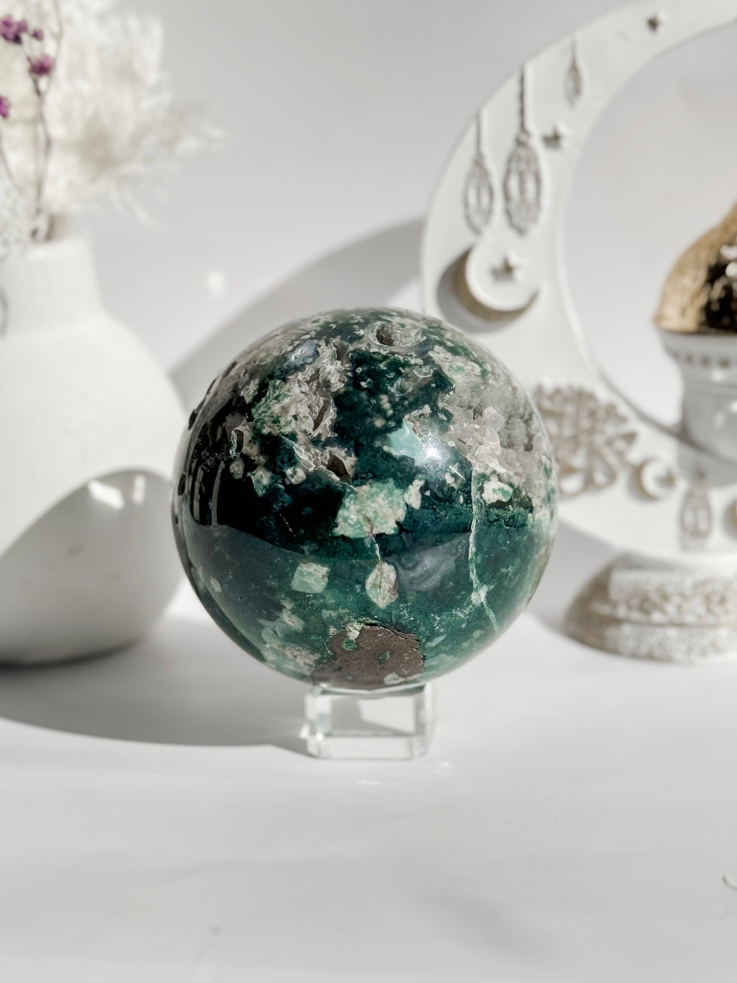 Moss Agate Sphere