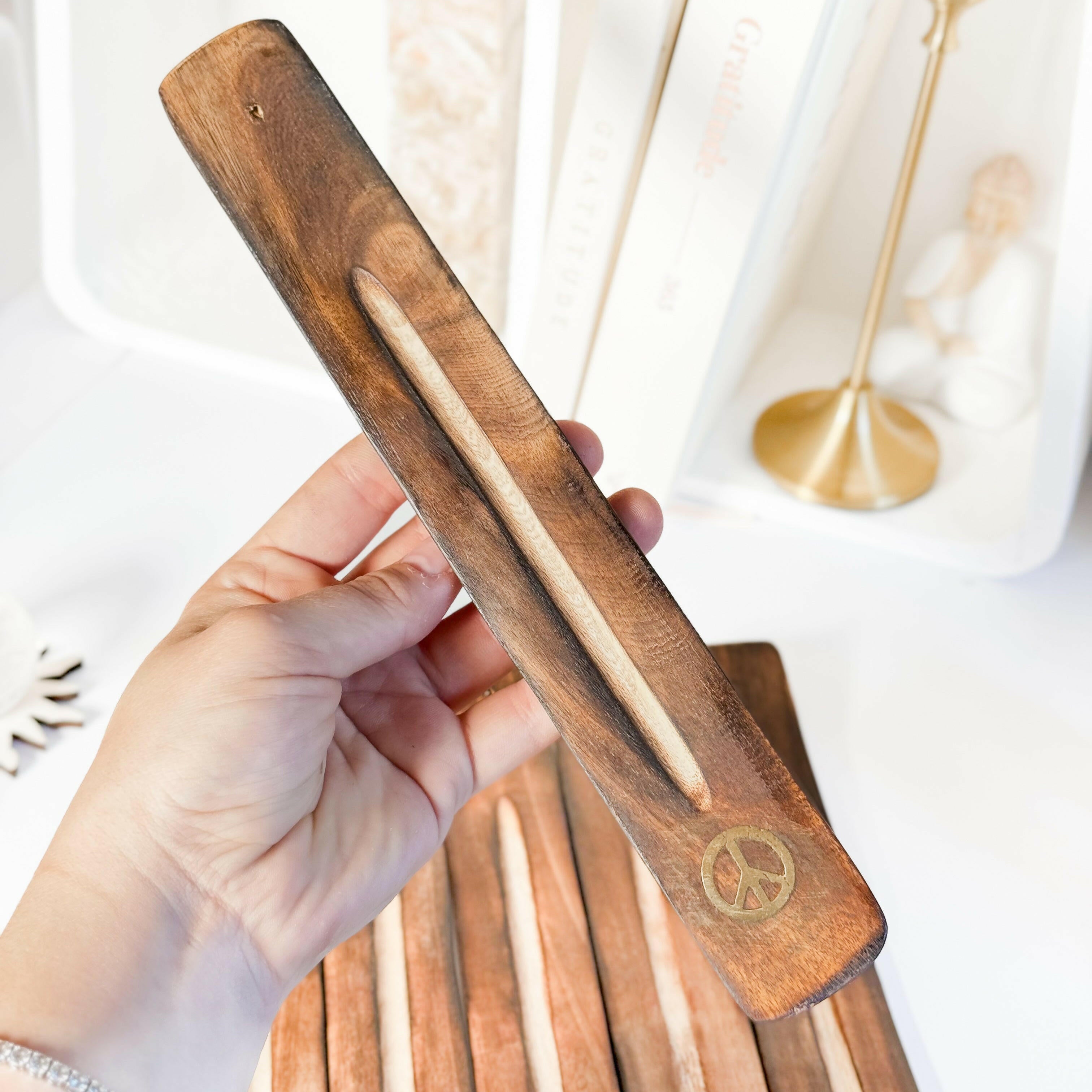 Incense Holder - Choose your own Healing Crystal.