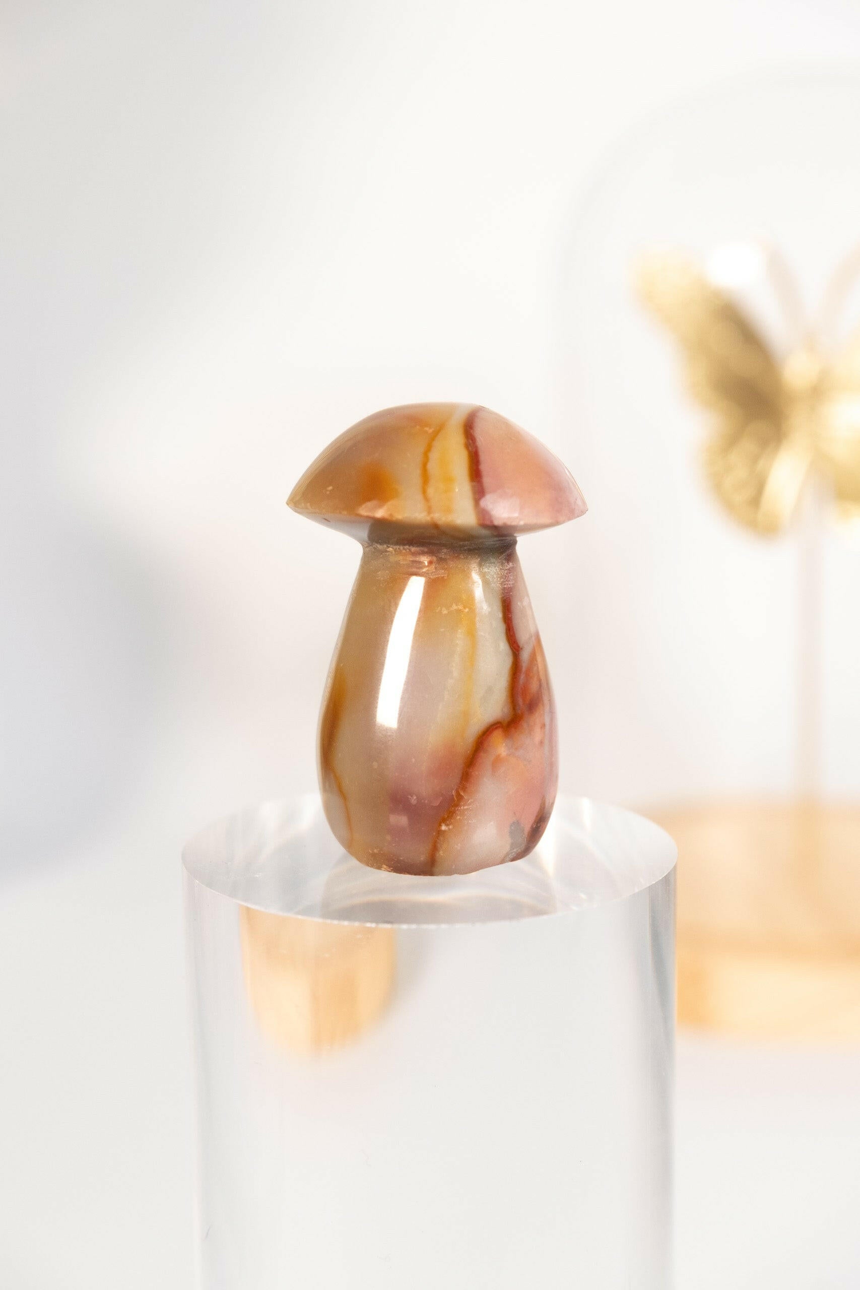 Polychrome Jasper Mushroom Healing Crystal.