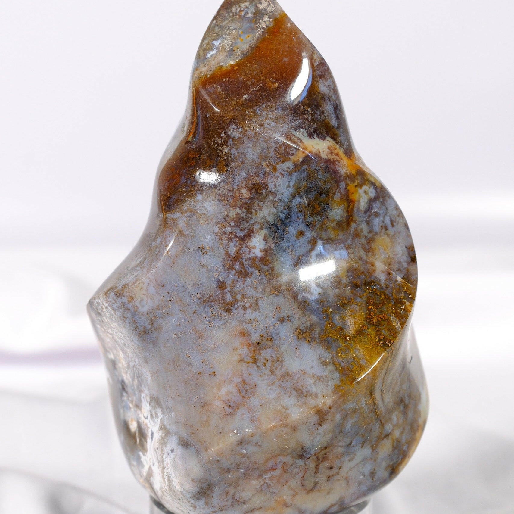 Ocean Jasper Flame Healing Crystal.