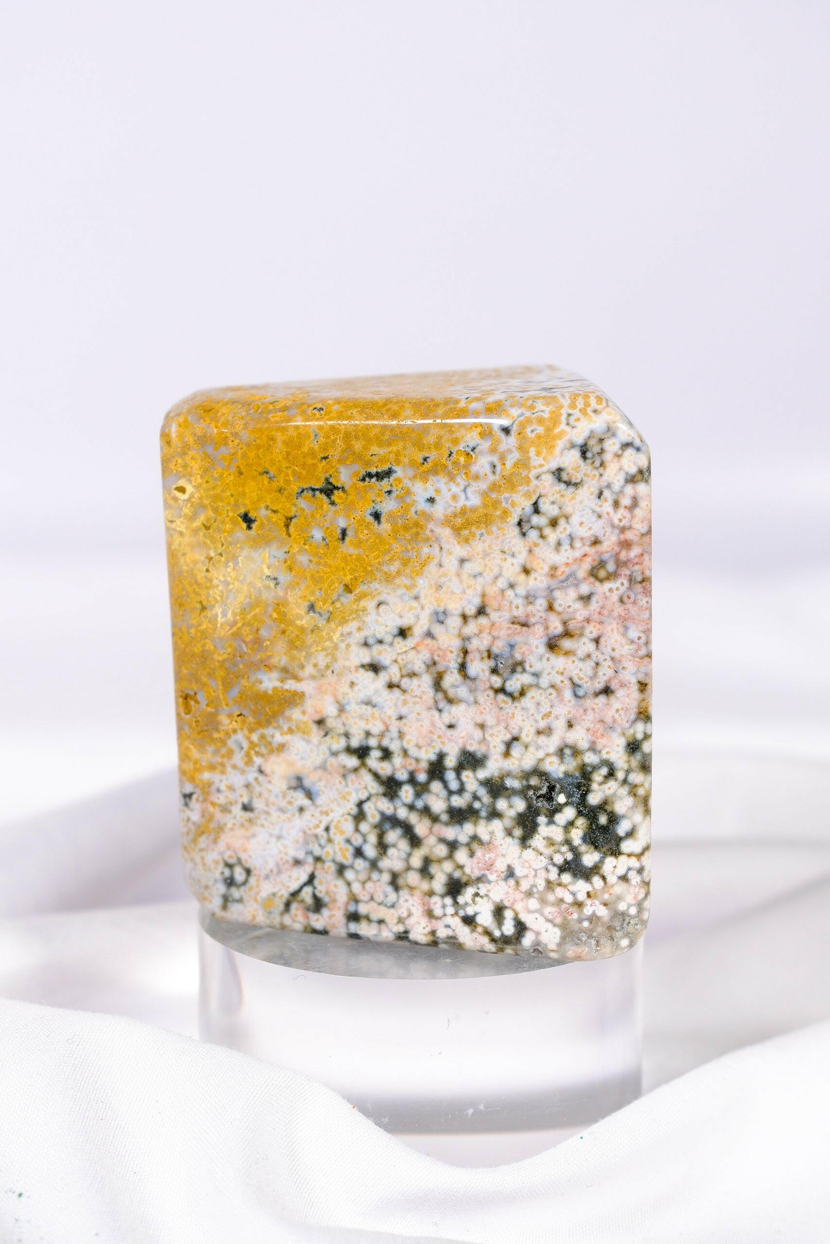 Ocean Jasper Freeform Healing Crystal.