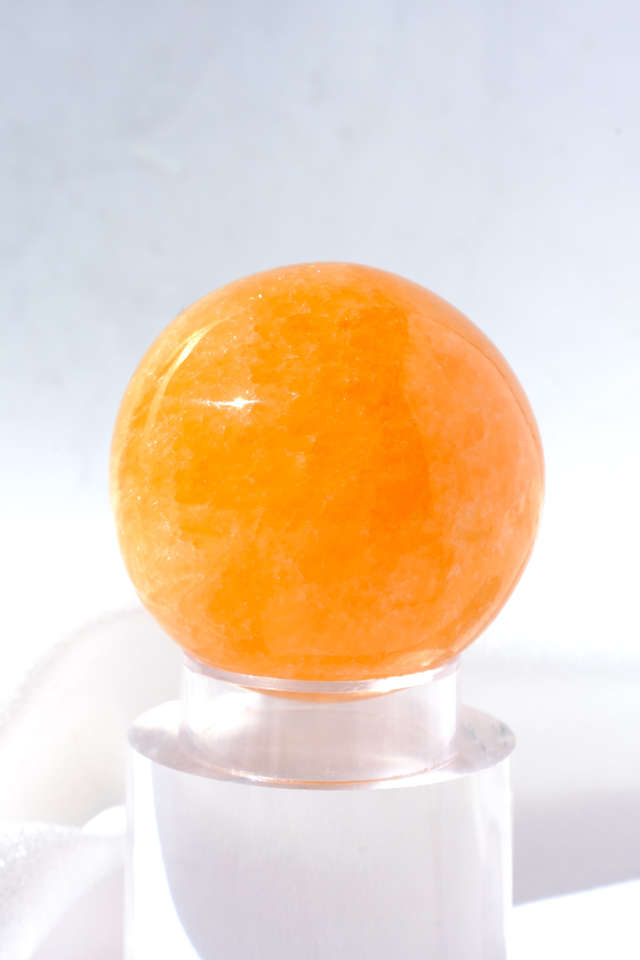 Mexican Orange Calcite Sphere