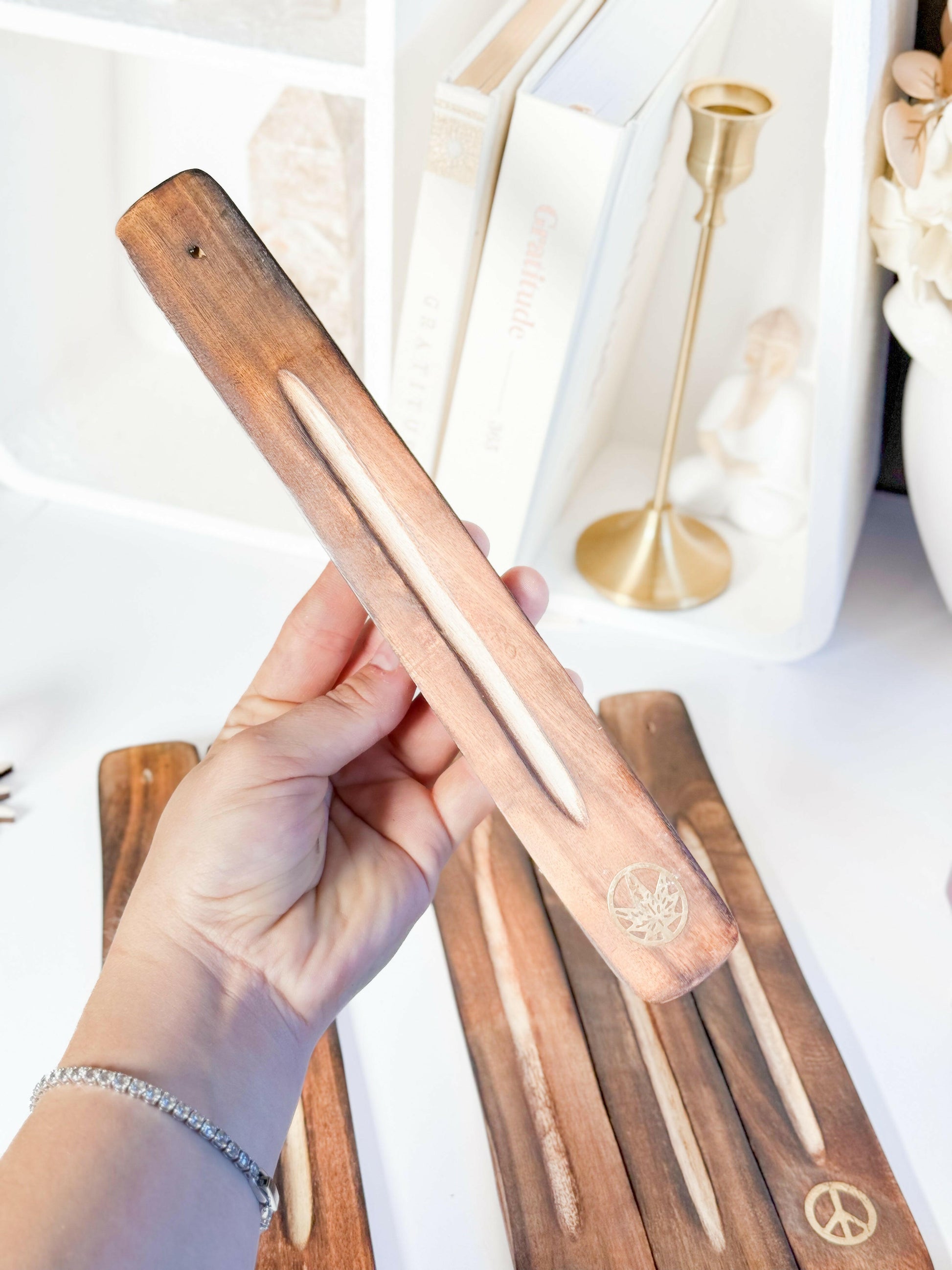 Incense Holder - Choose your own Healing Crystal.
