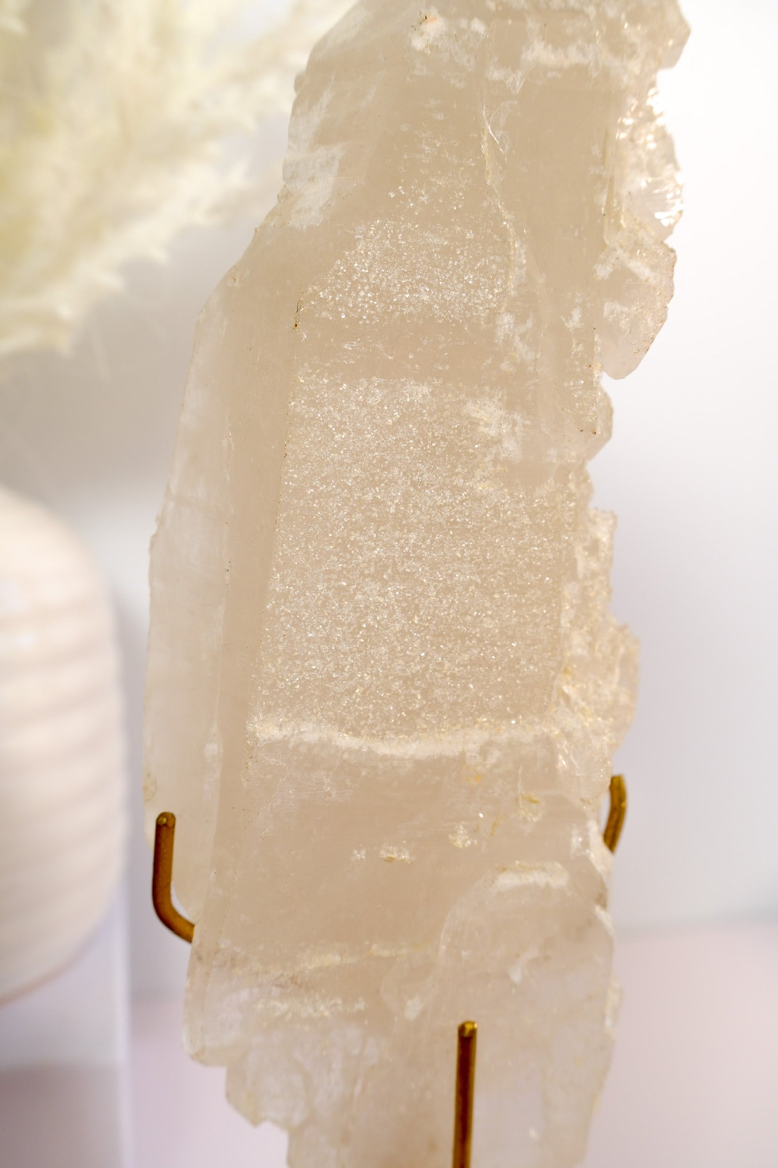 Elestial Lemurian Quartz on Stand