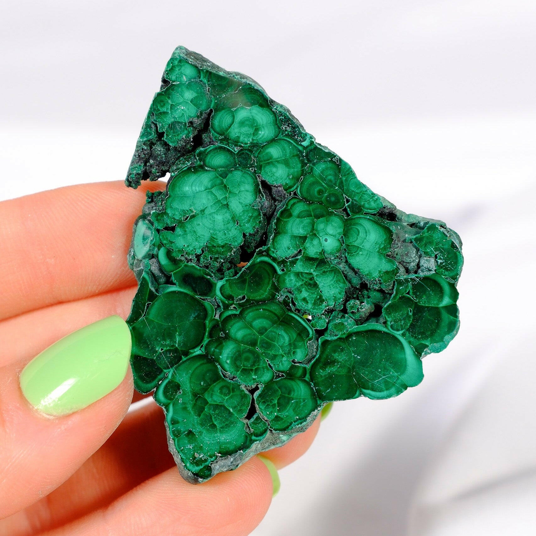 Malachite Slice Healing Crystal.