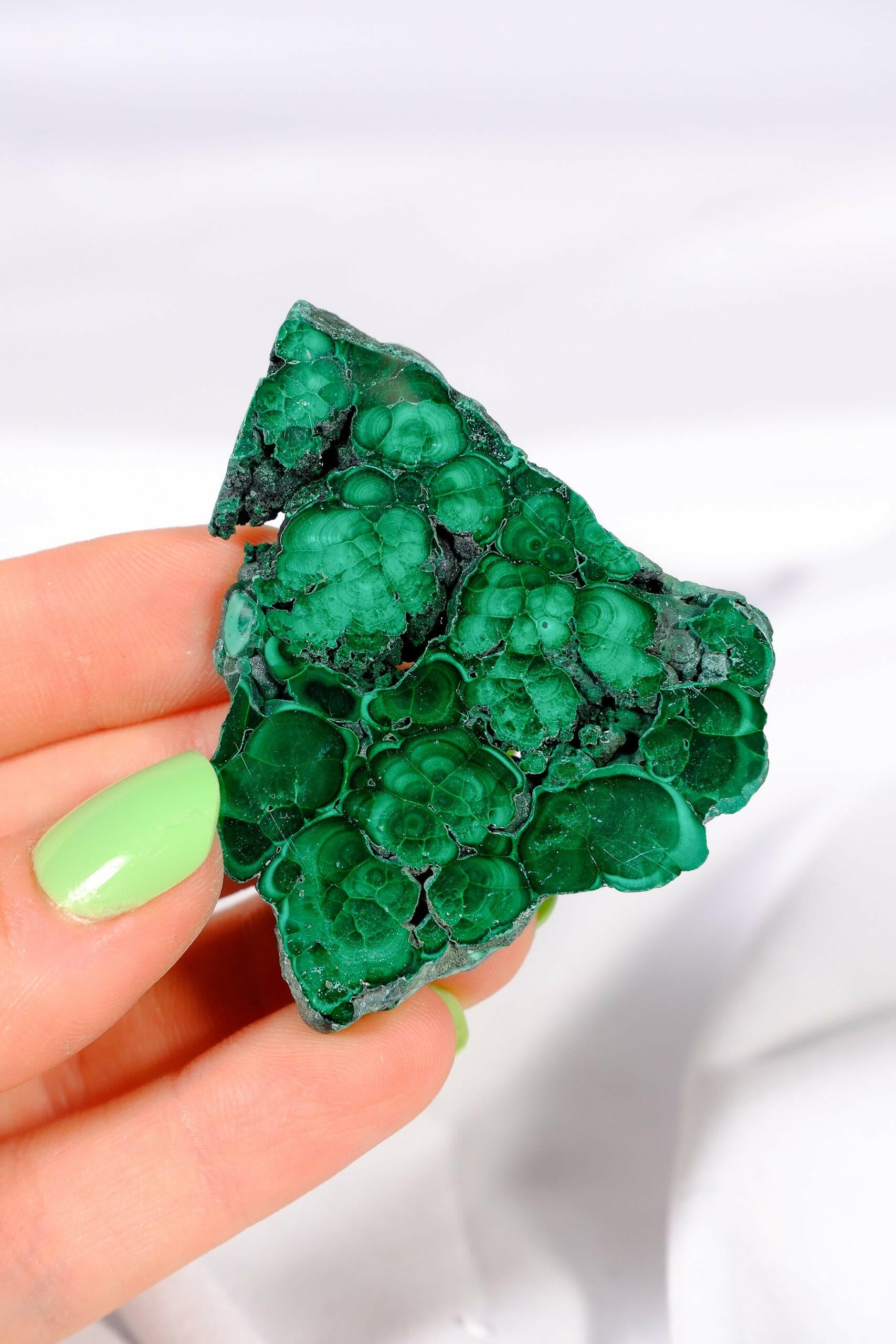Malachite Slice Healing Crystal.