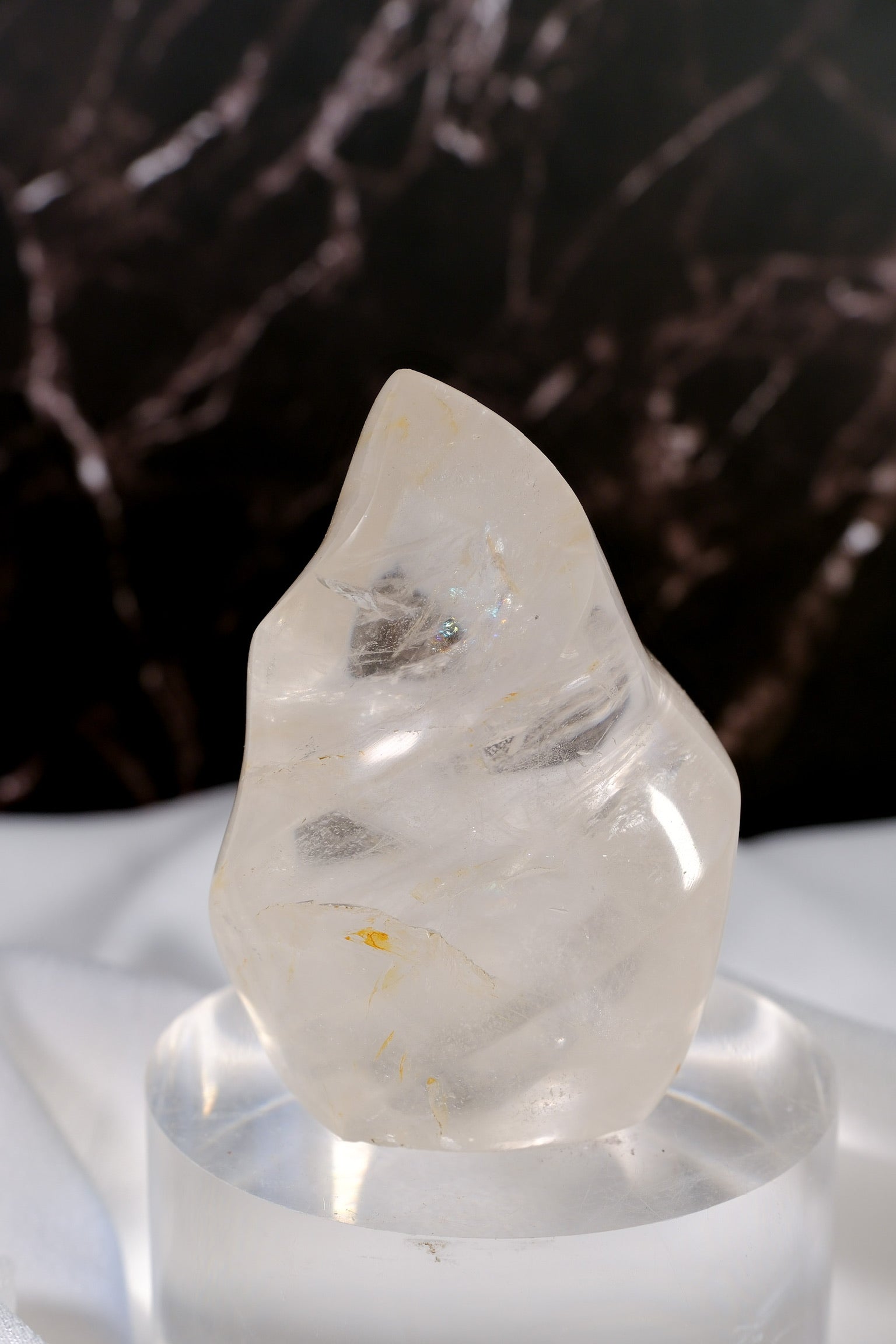 Clear Quartz Flame