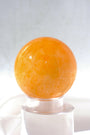 Mexican Orange Calcite Sphere Healing Crystal.