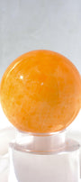Mexican Orange Calcite Sphere Healing Crystal.