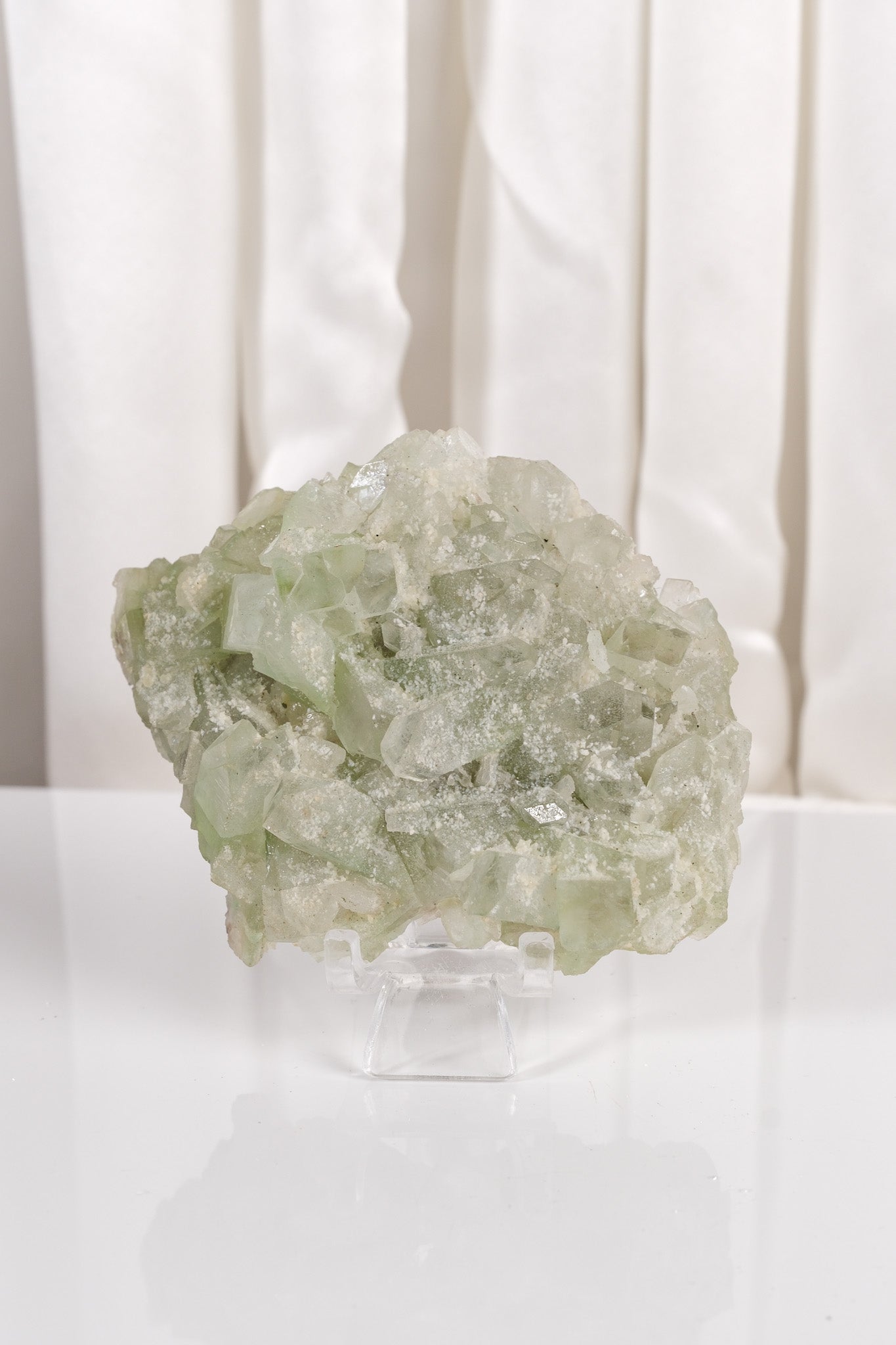 Sugar Coated Green Apophyllite Cluster