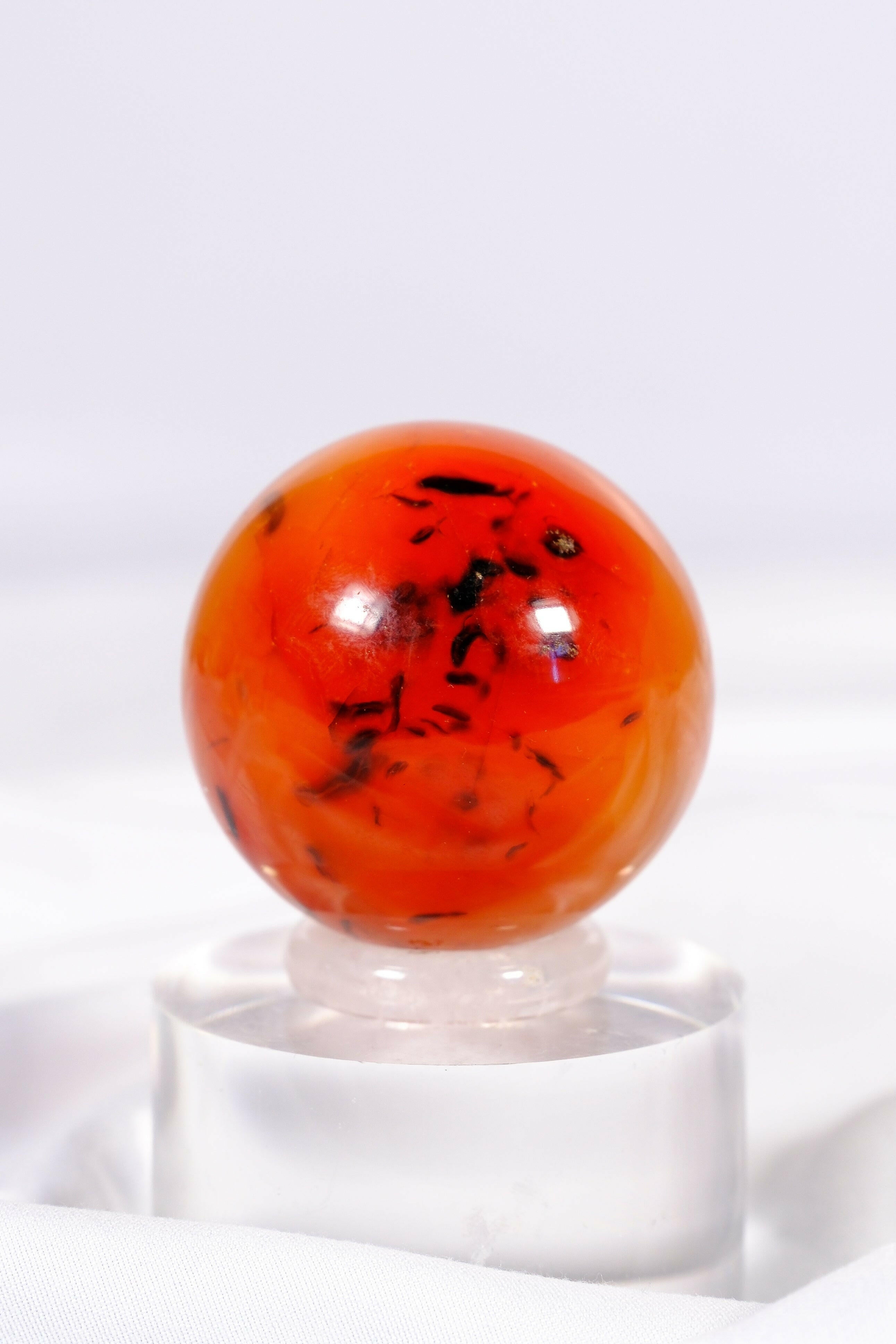 Carnelian Sphere Healing Crystal.