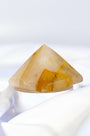 Golden Healer Pyramid Healing Crystal.