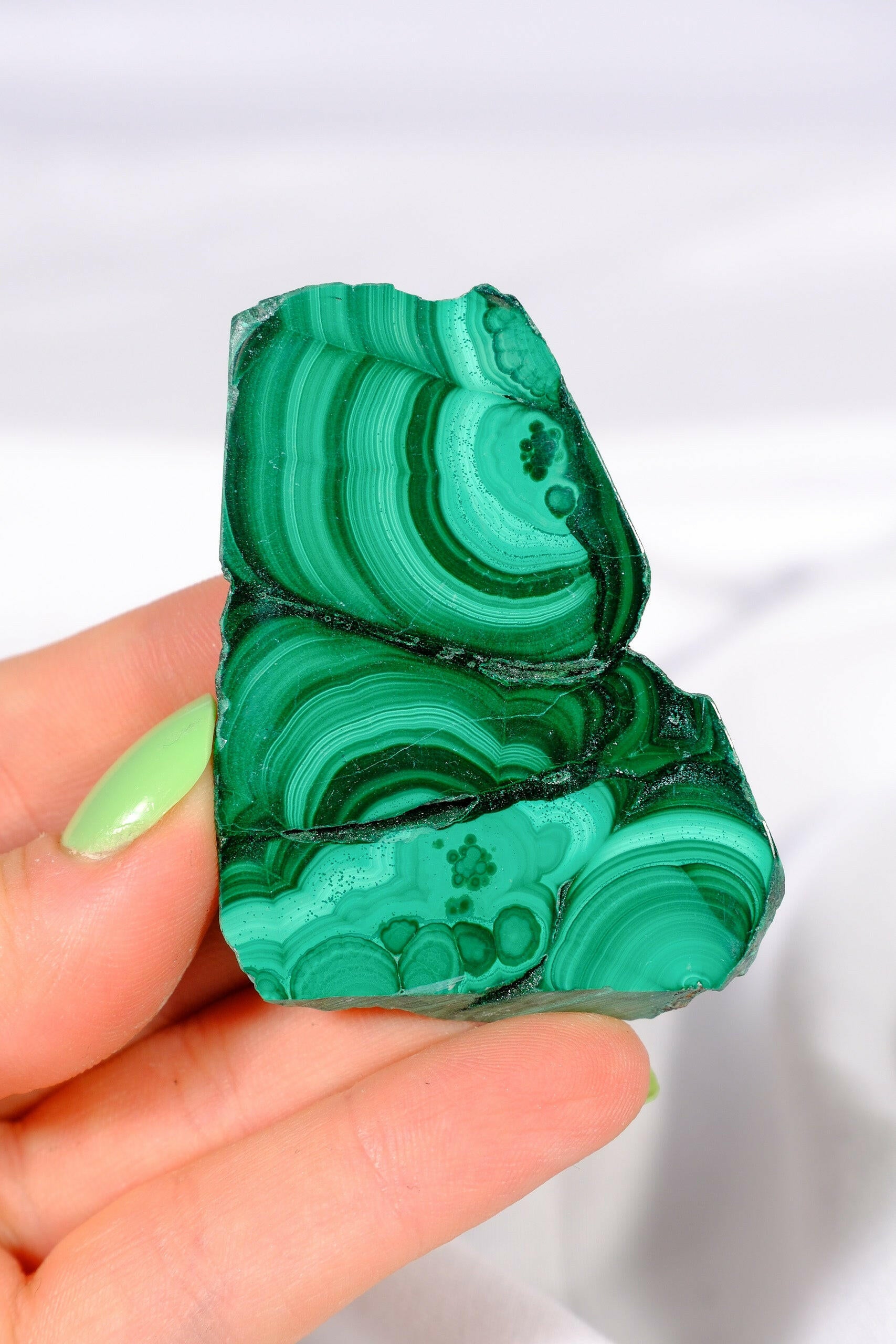 Malachite Slice Healing Crystal.