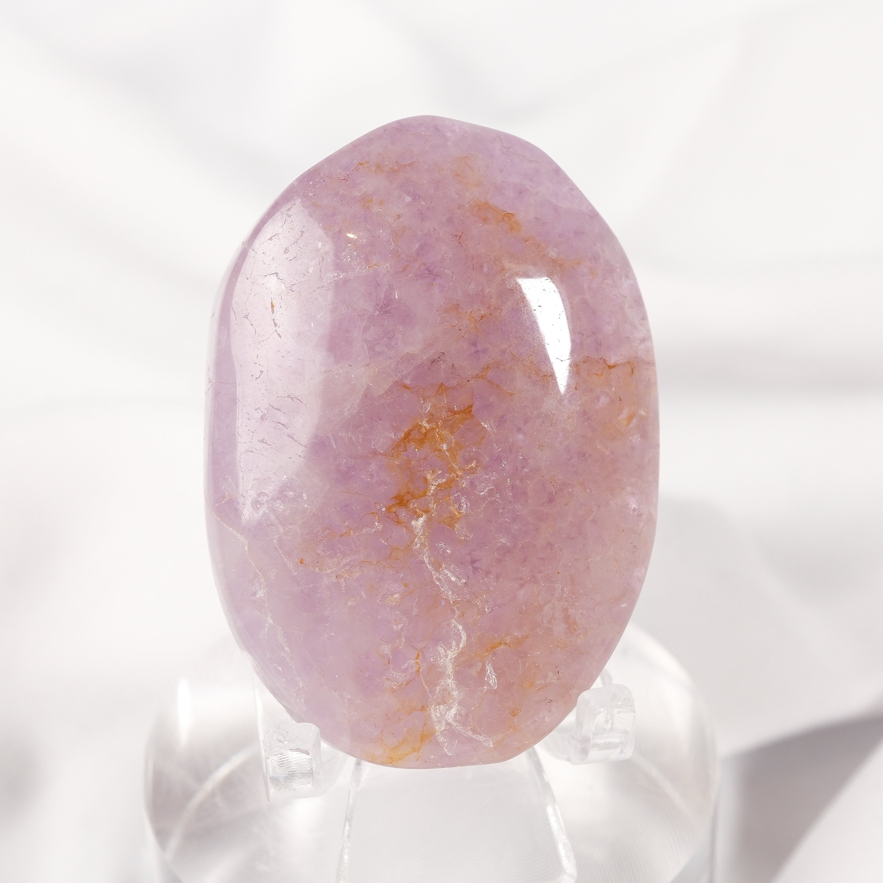 Amethyst Lace Agate Palmstone