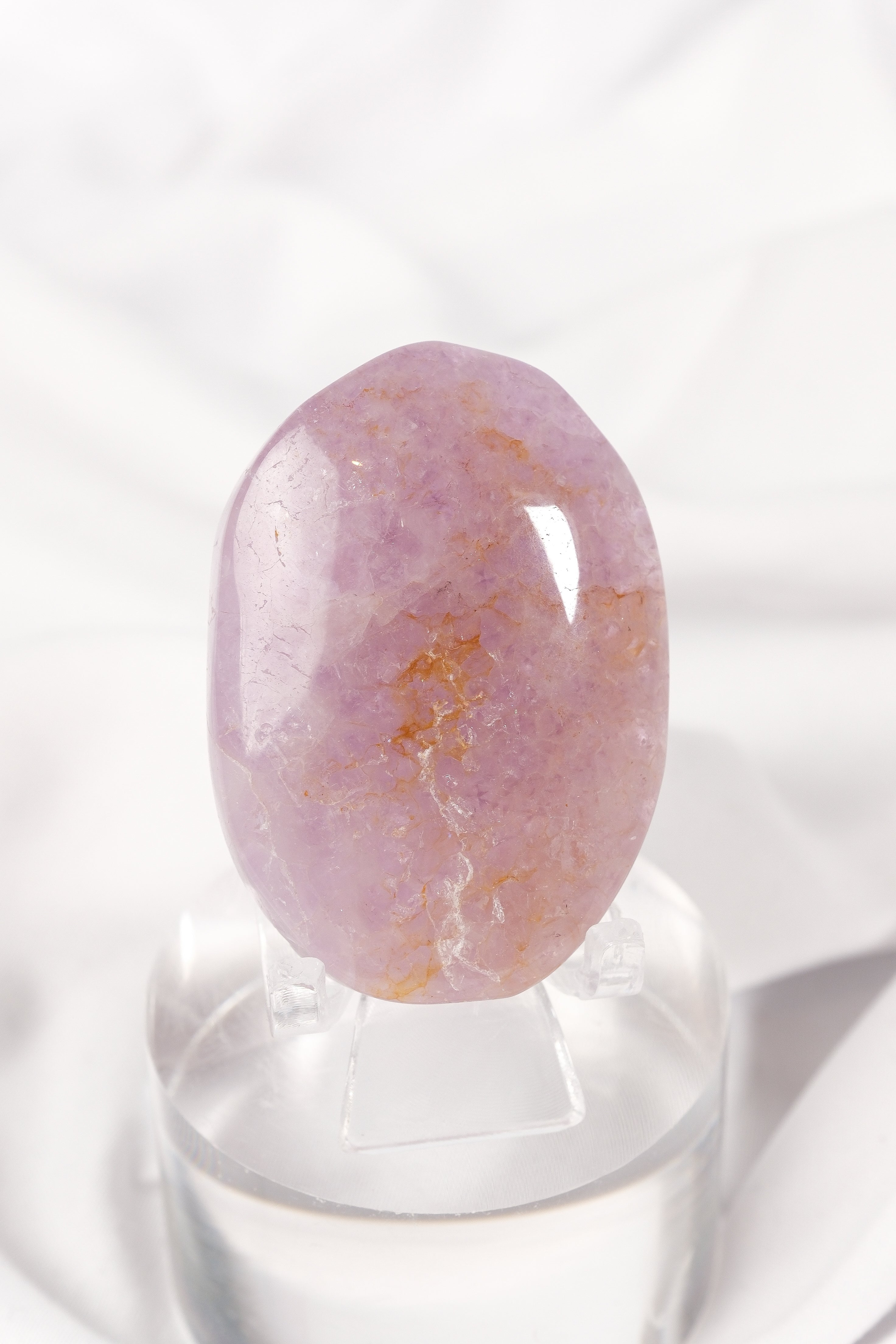 Amethyst Lace Agate Palmstone