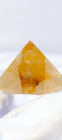 Golden Healer Pyramid Healing Crystal.