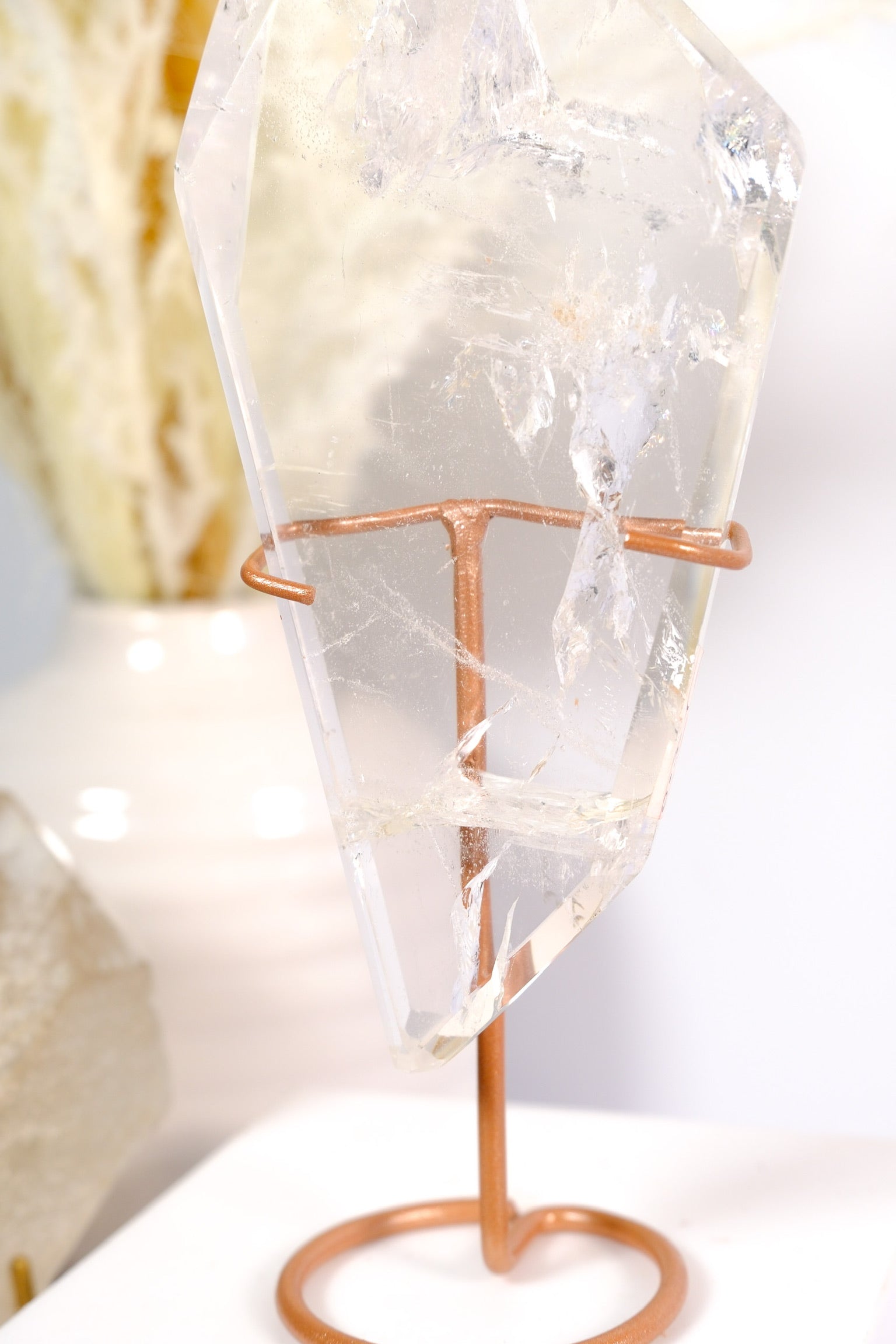 Lemurian Quartz on Stand