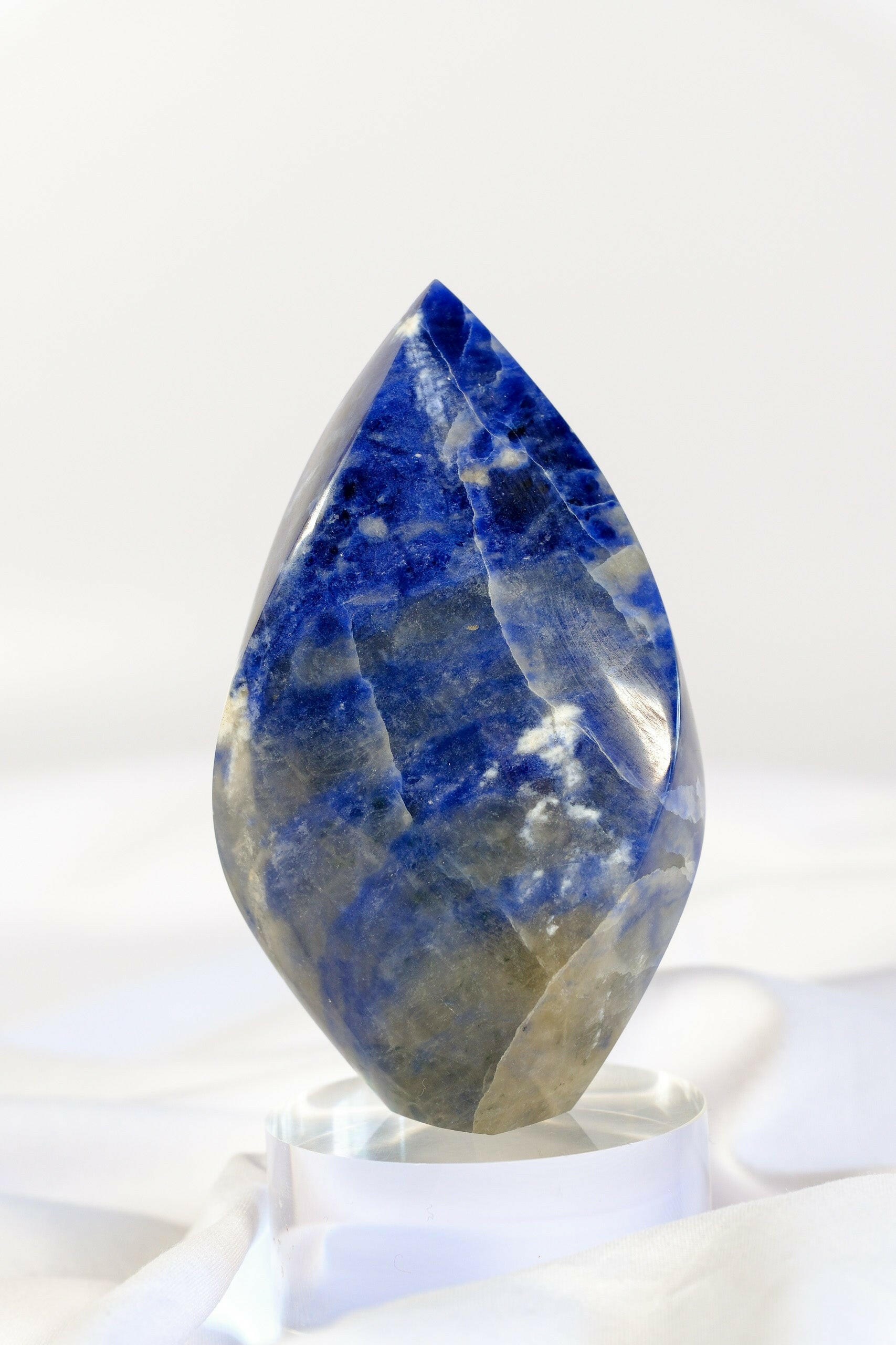 Sodalite Flame Healing Crystal.