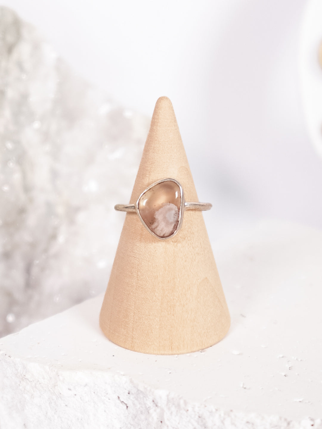 Flower Agate Ring | Size 7/N