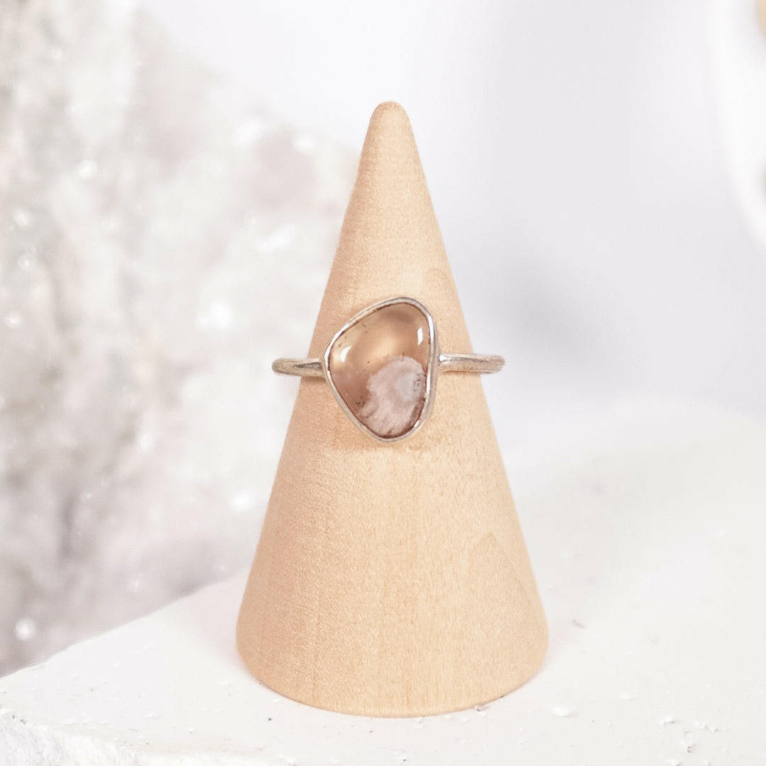 Flower Agate Ring | Size 7/N