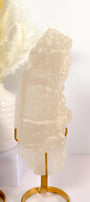 Elestial Lemurian Quartz on Stand Healing Crystal.