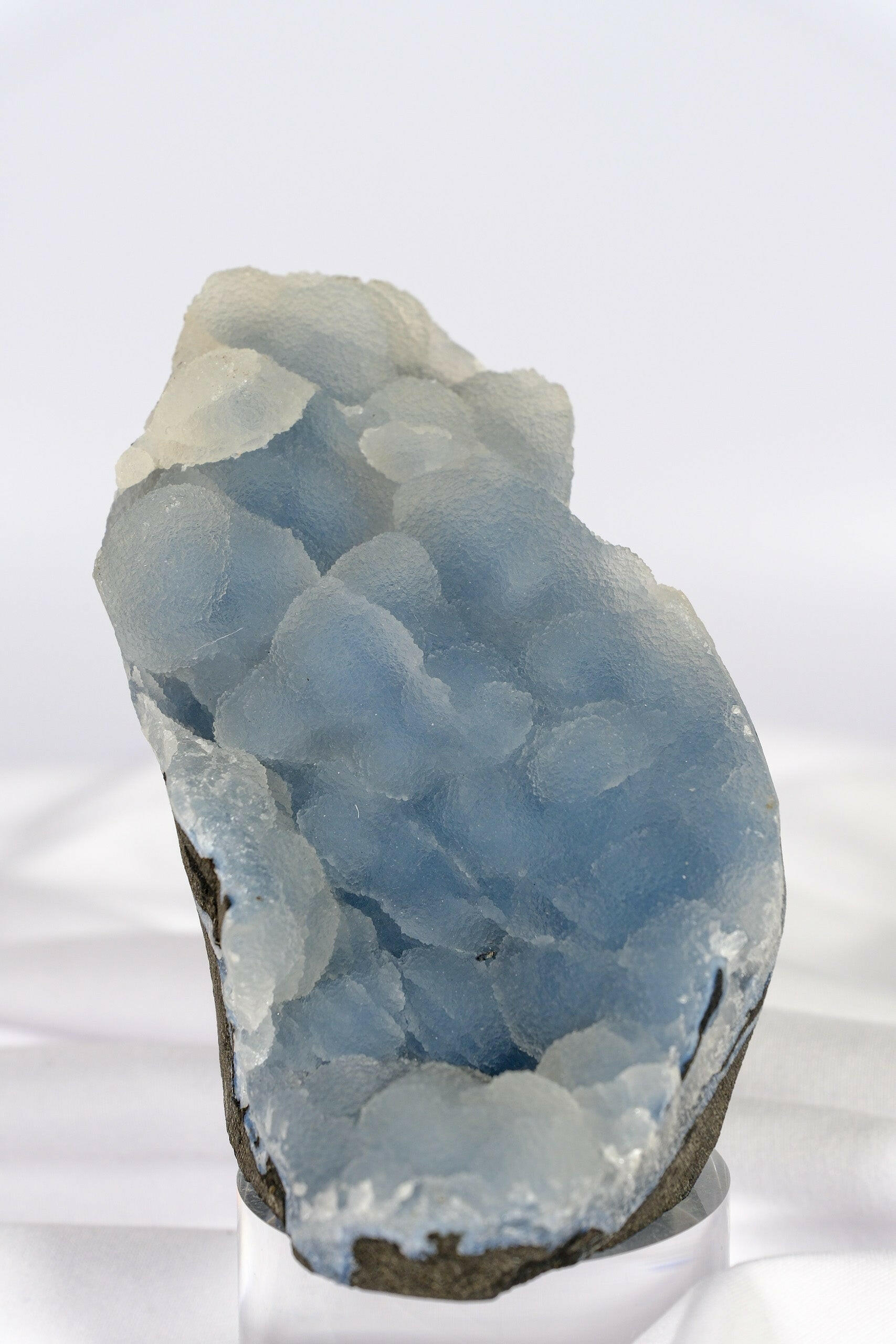 Botryoidal Blue Chalcedony Cutbase Healing Crystal.