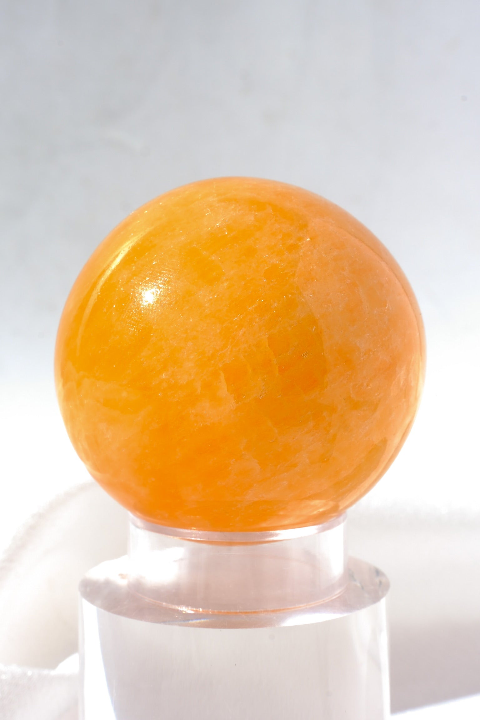 Mexican Orange Calcite Sphere