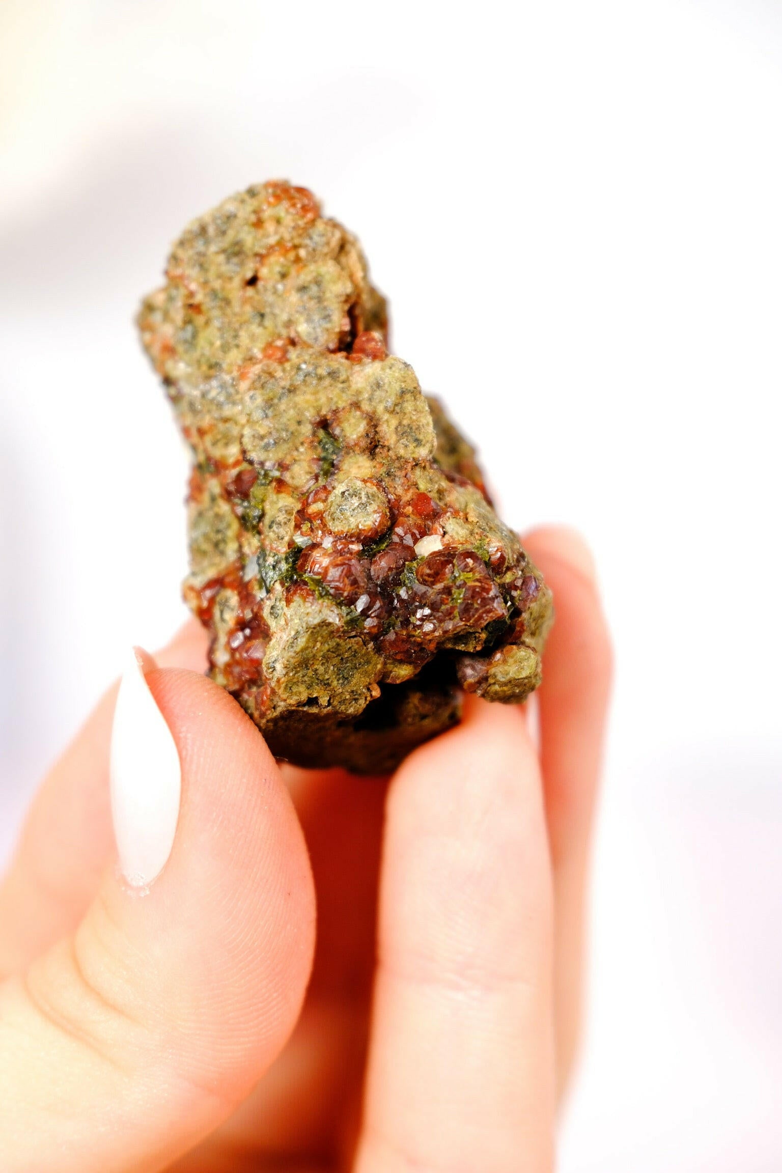 Andradite (Green) Garnet Cluster Healing Crystal.