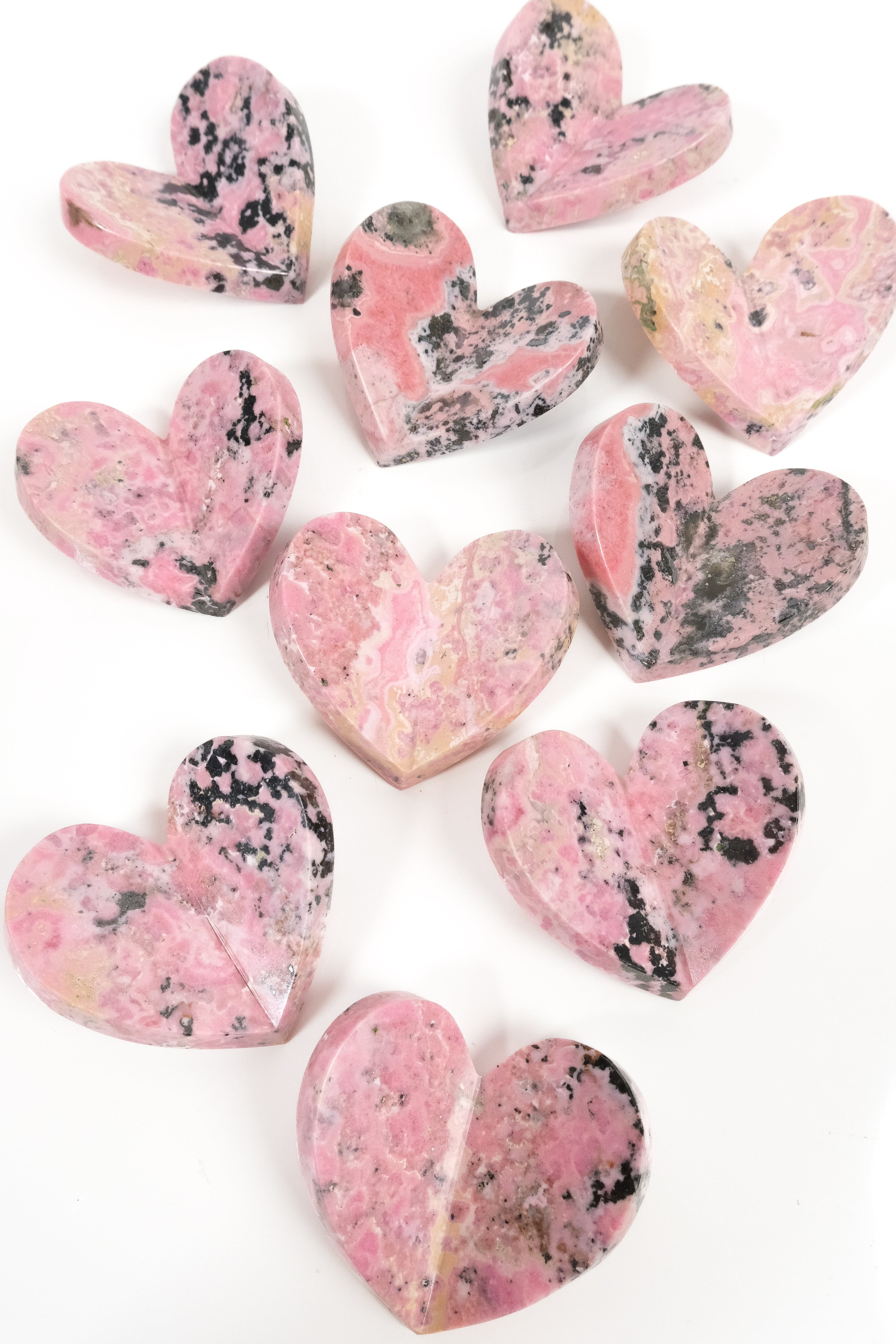 Rhodonite Medium 3D Heart