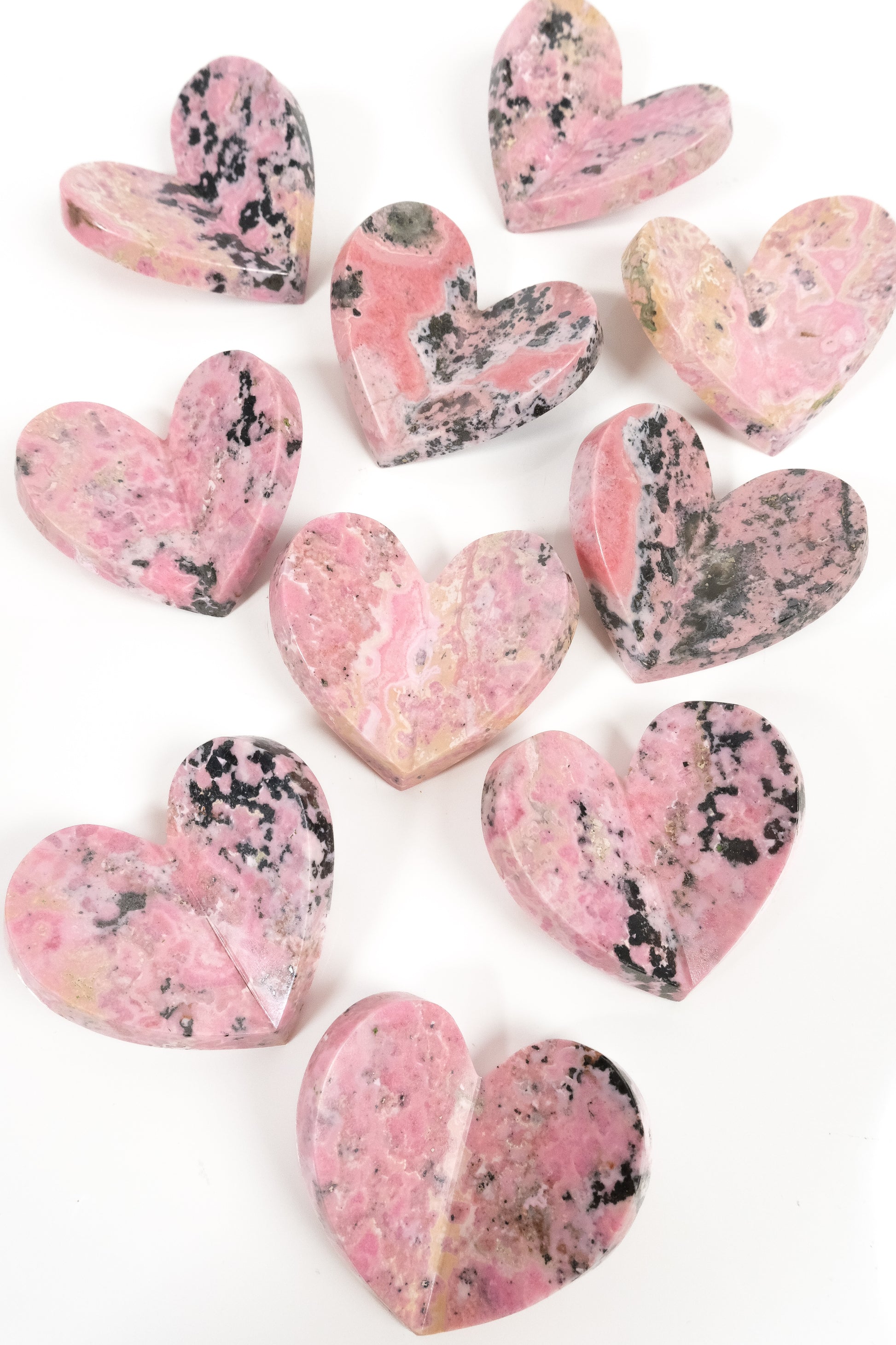 Rhodonite Medium 3D Heart