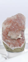 Pink / Purple Botryoidal Chalcedony Cutbase Healing Crystal.