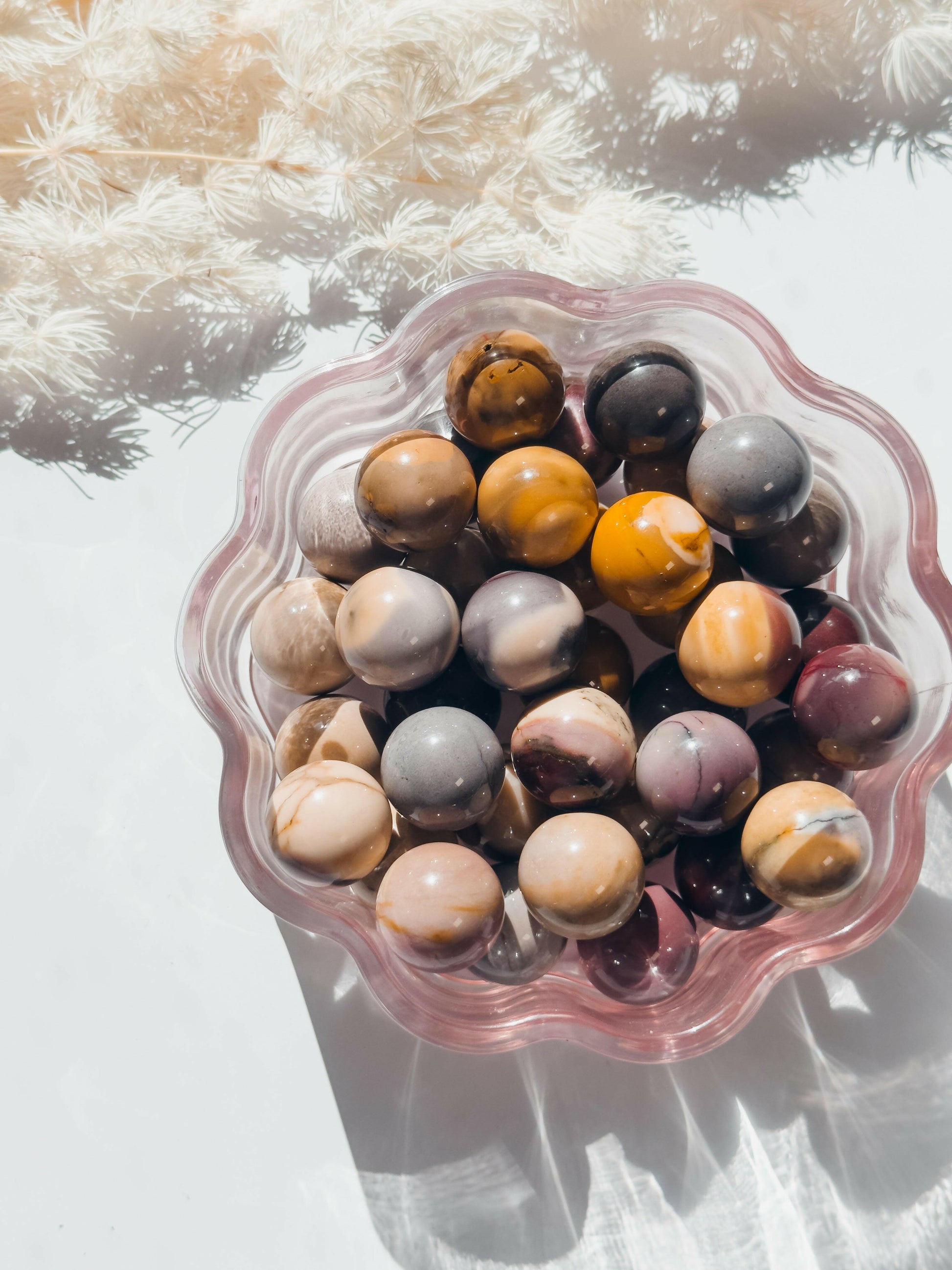 Mookaite Mini Sphere - Premium healing crystal from Stones of Virtue Australia.
