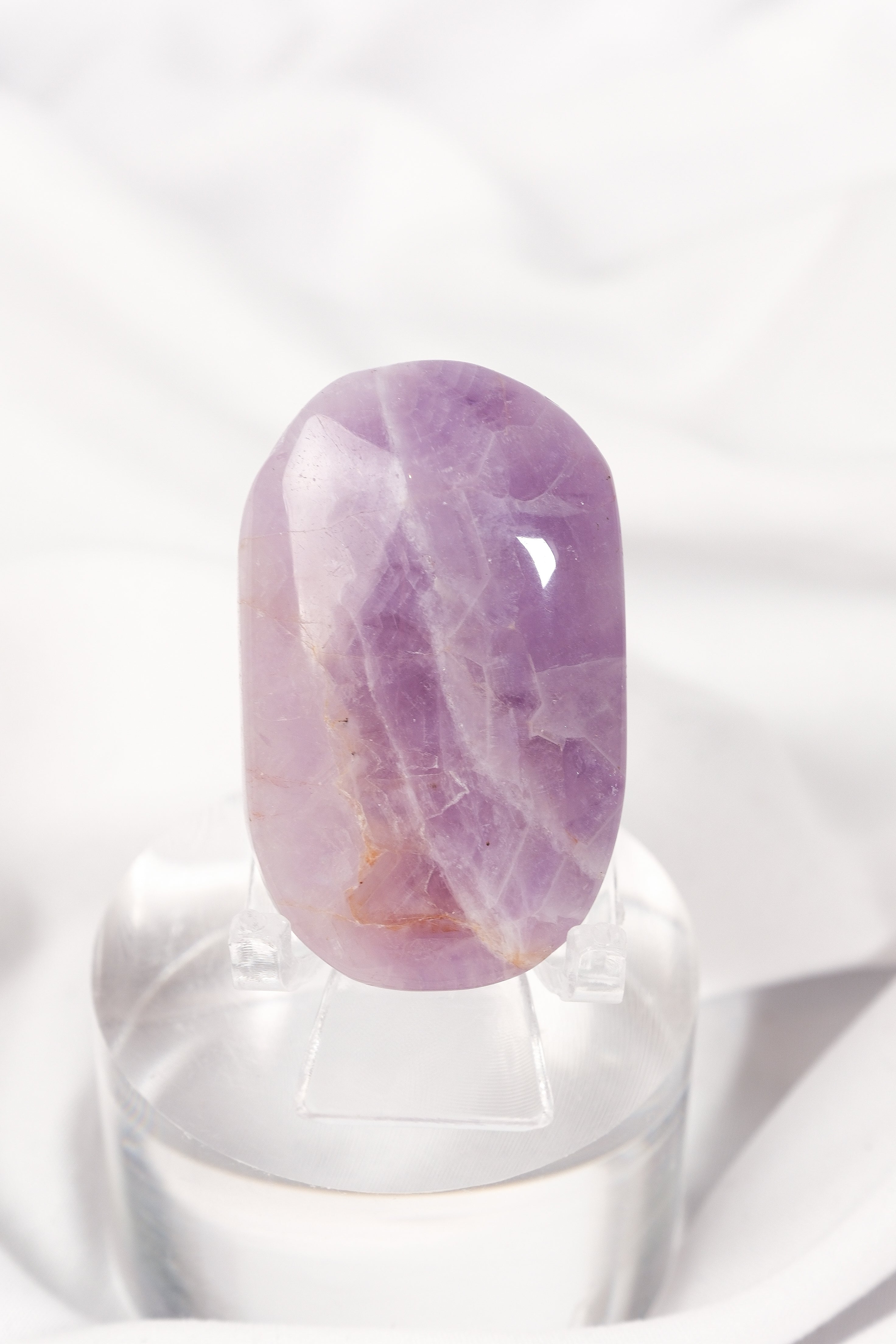 Amethyst Lace Agate Palmstone