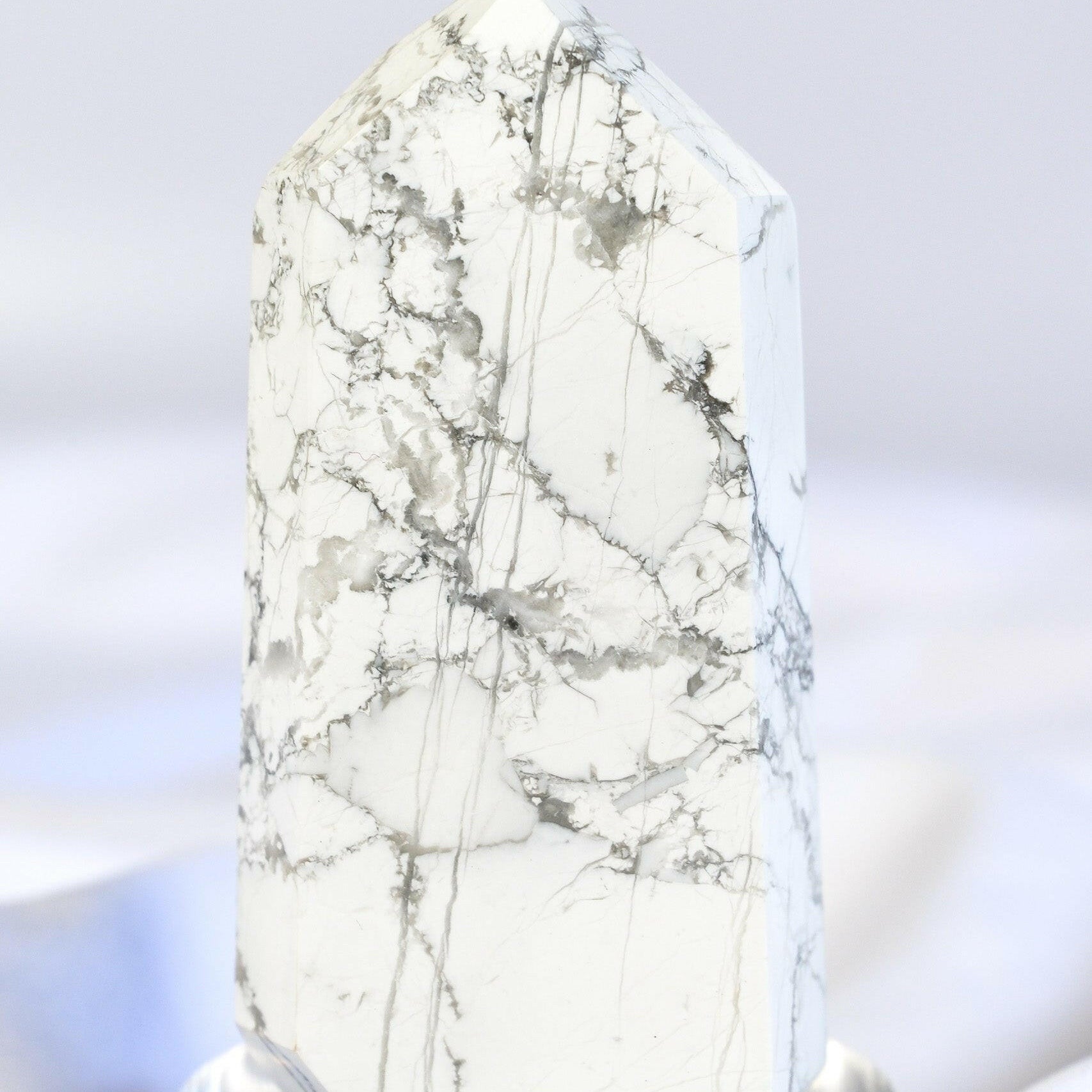 Howlite Tower Healing Crystal.