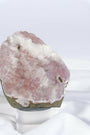 Pink / Purple Botryoidal Chalcedony Cutbase Healing Crystal.