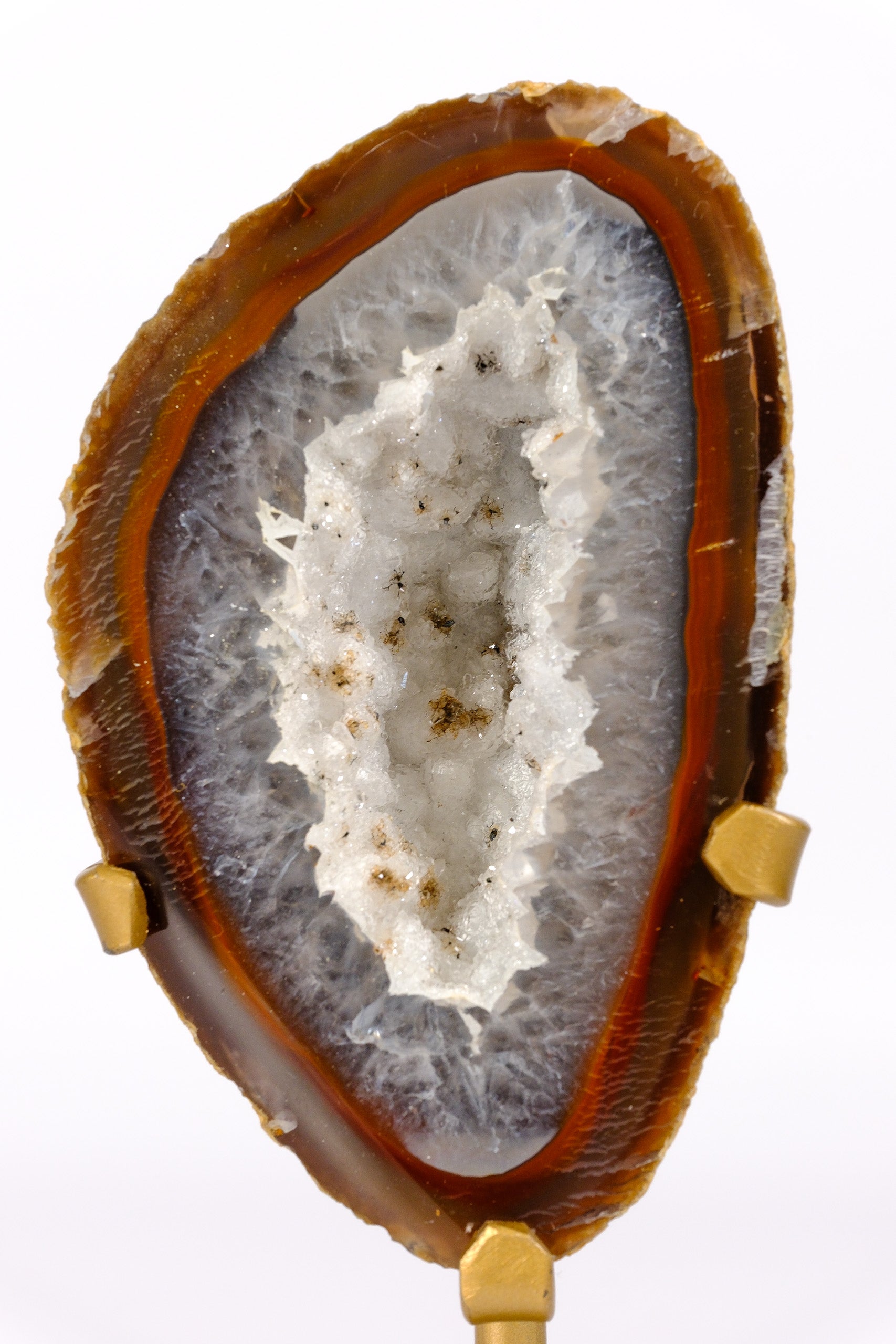 Agate Geode on Stand