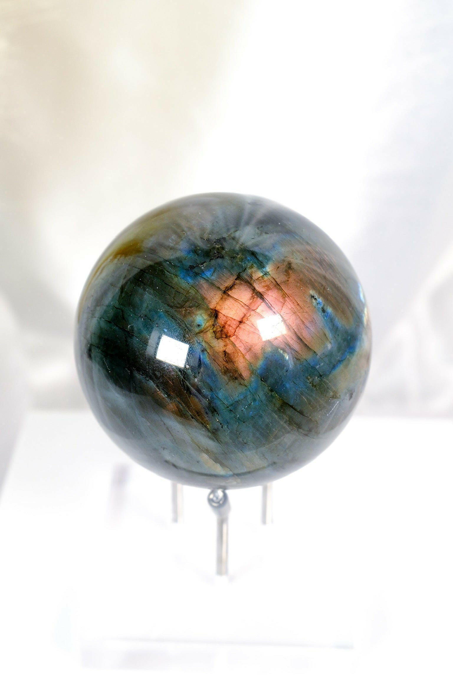 Labradorite Sphere Healing Crystal.