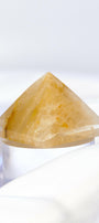 Golden Healer Pyramid Healing Crystal.