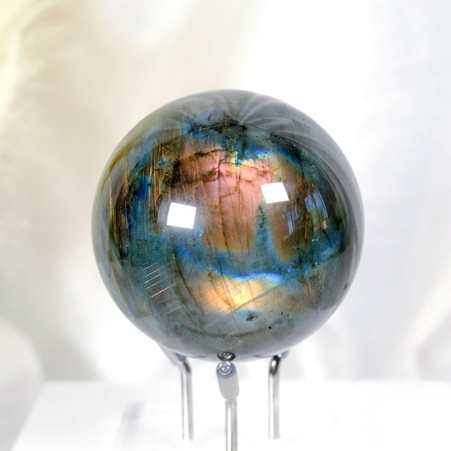 Labradorite Sphere Healing Crystal.