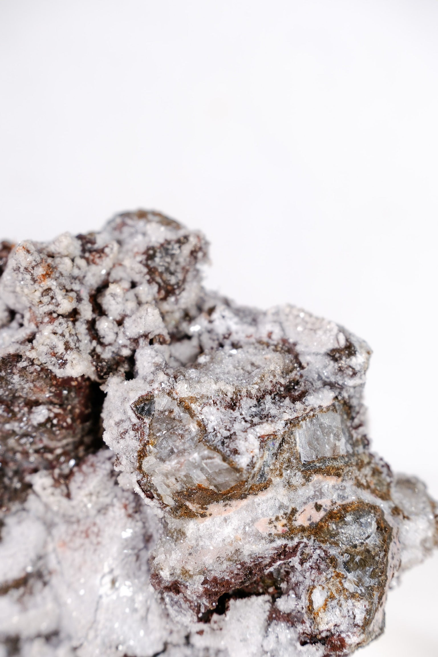 Snowed Calcite Cluster