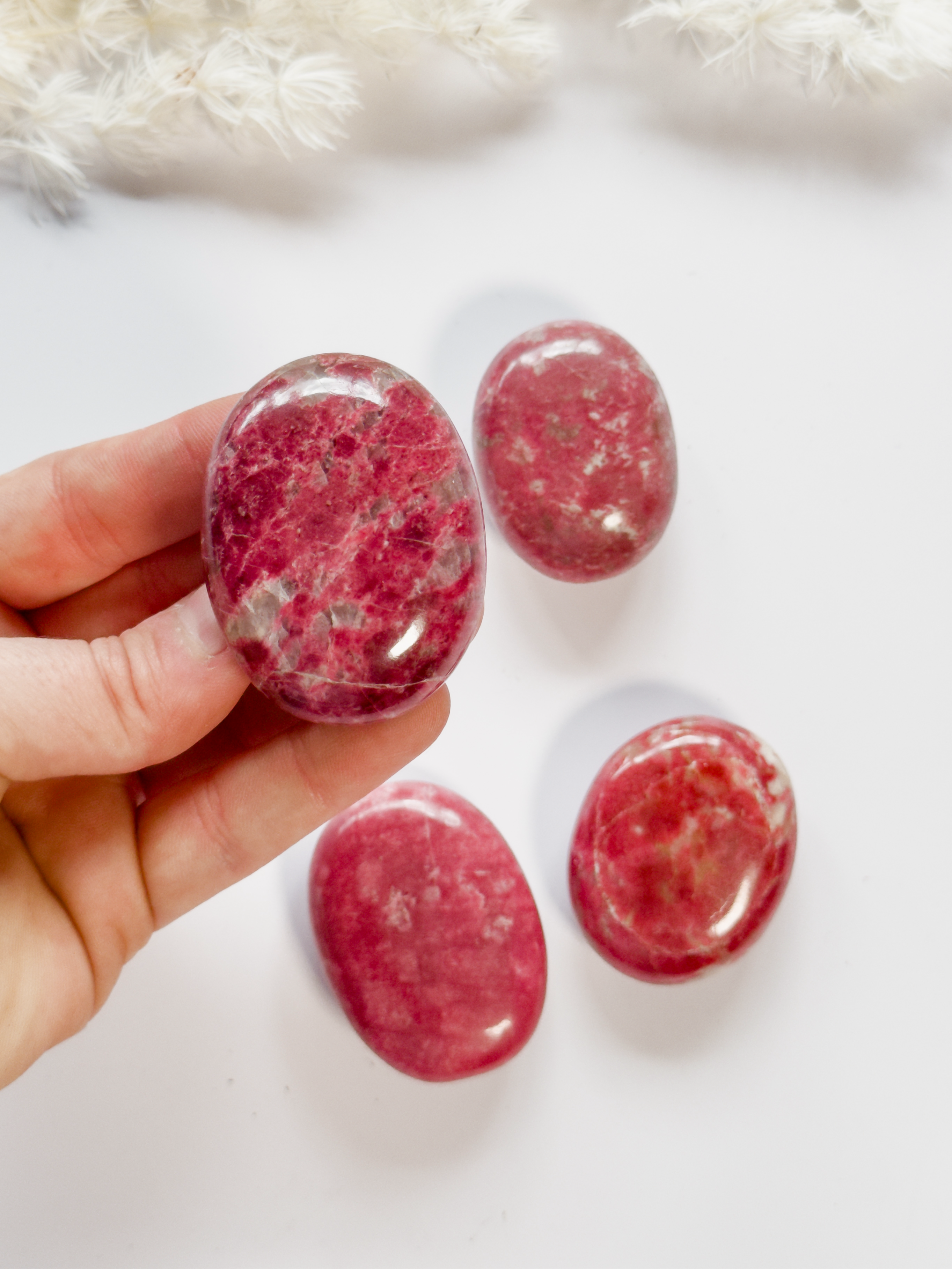 Thulite Palmstone