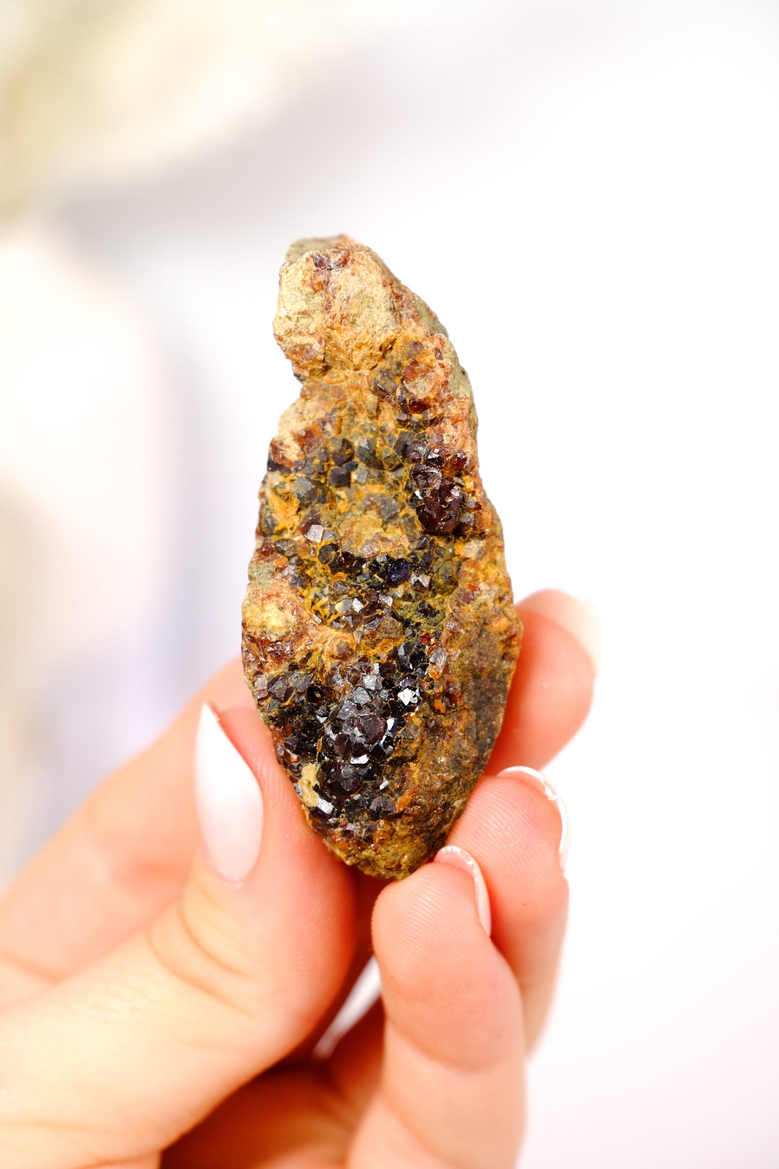 Andradite (Green) Garnet Cluster