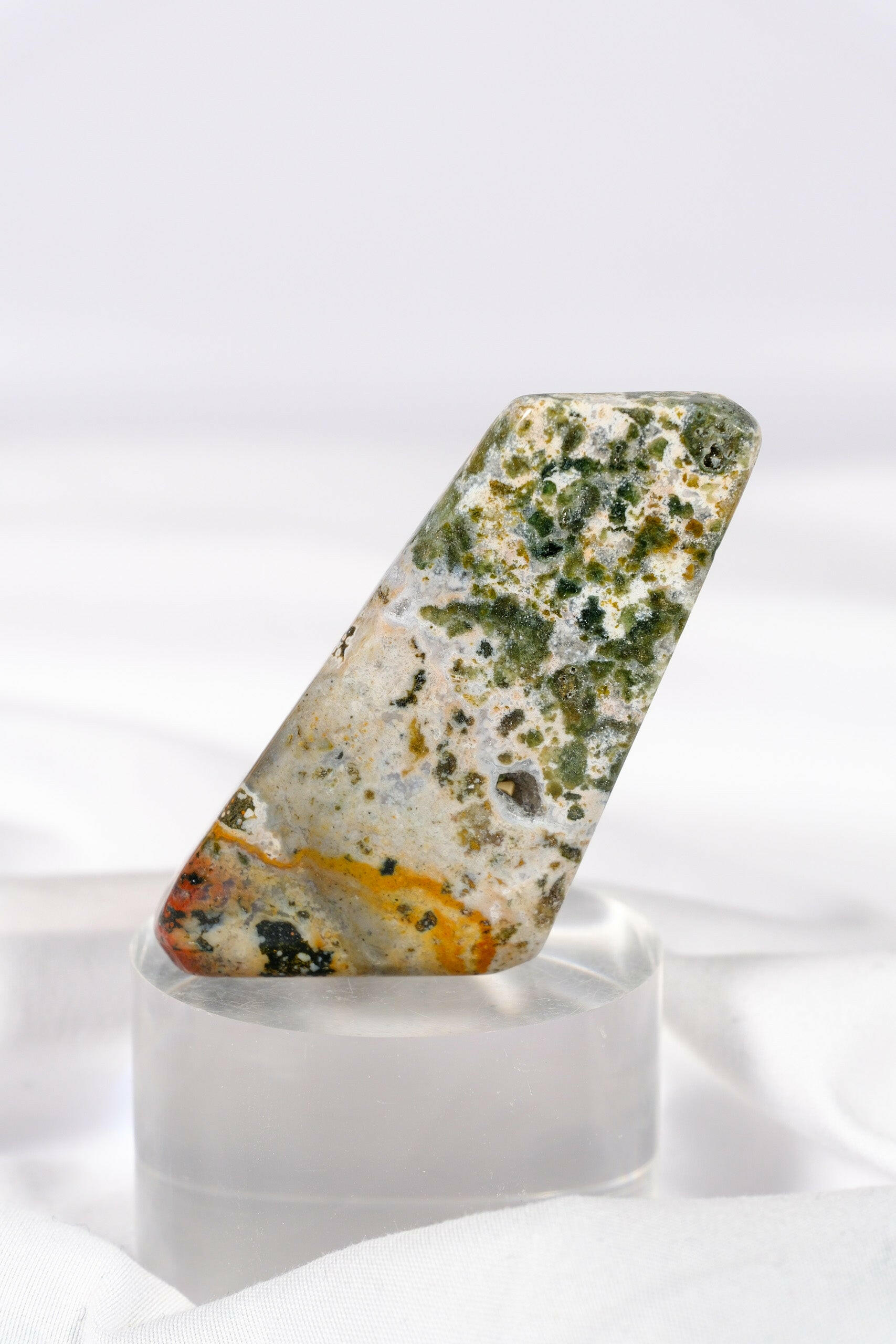 Ocean Jasper Freeform Healing Crystal.